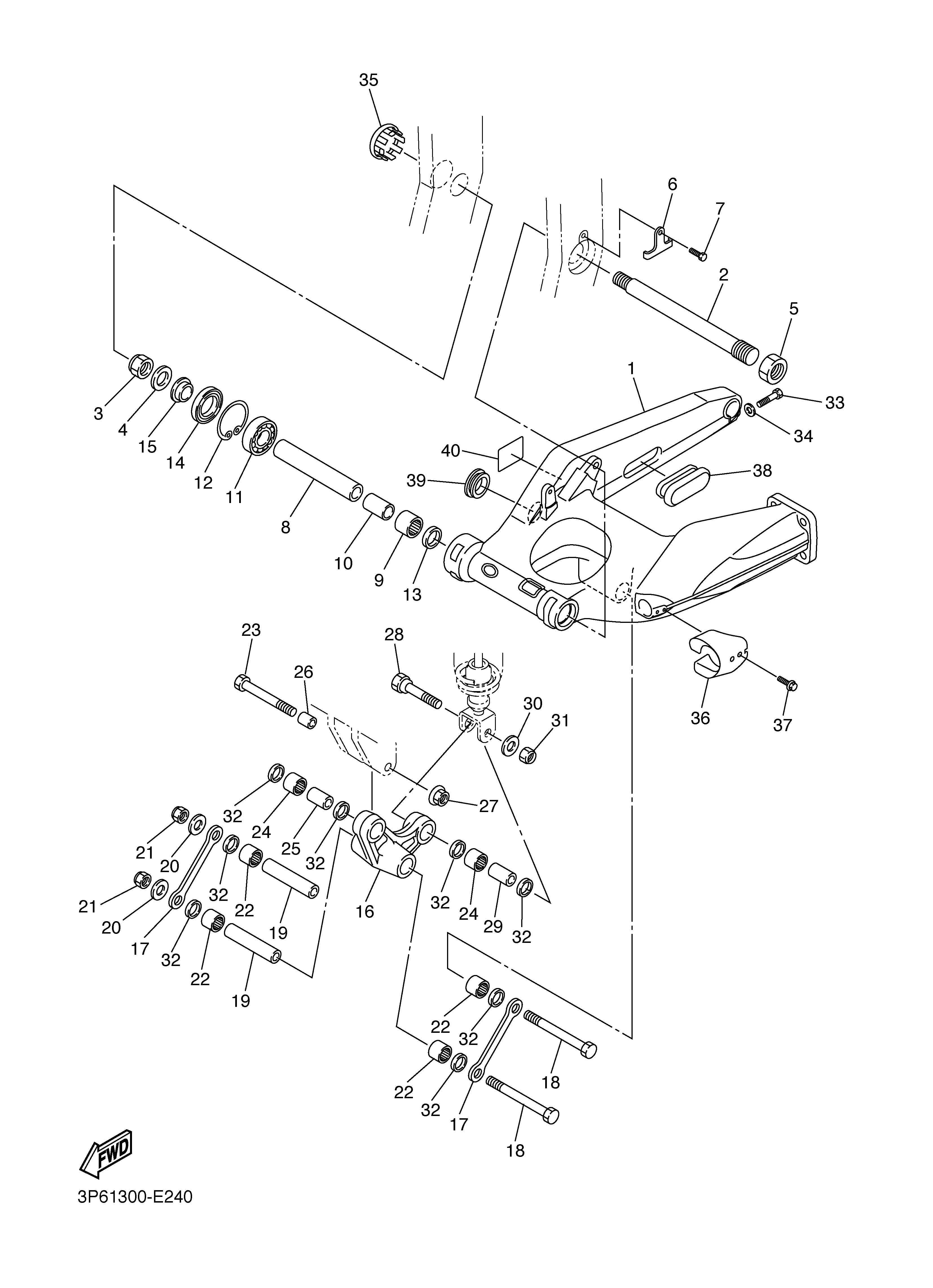 REAR ARM Exploded diagrams