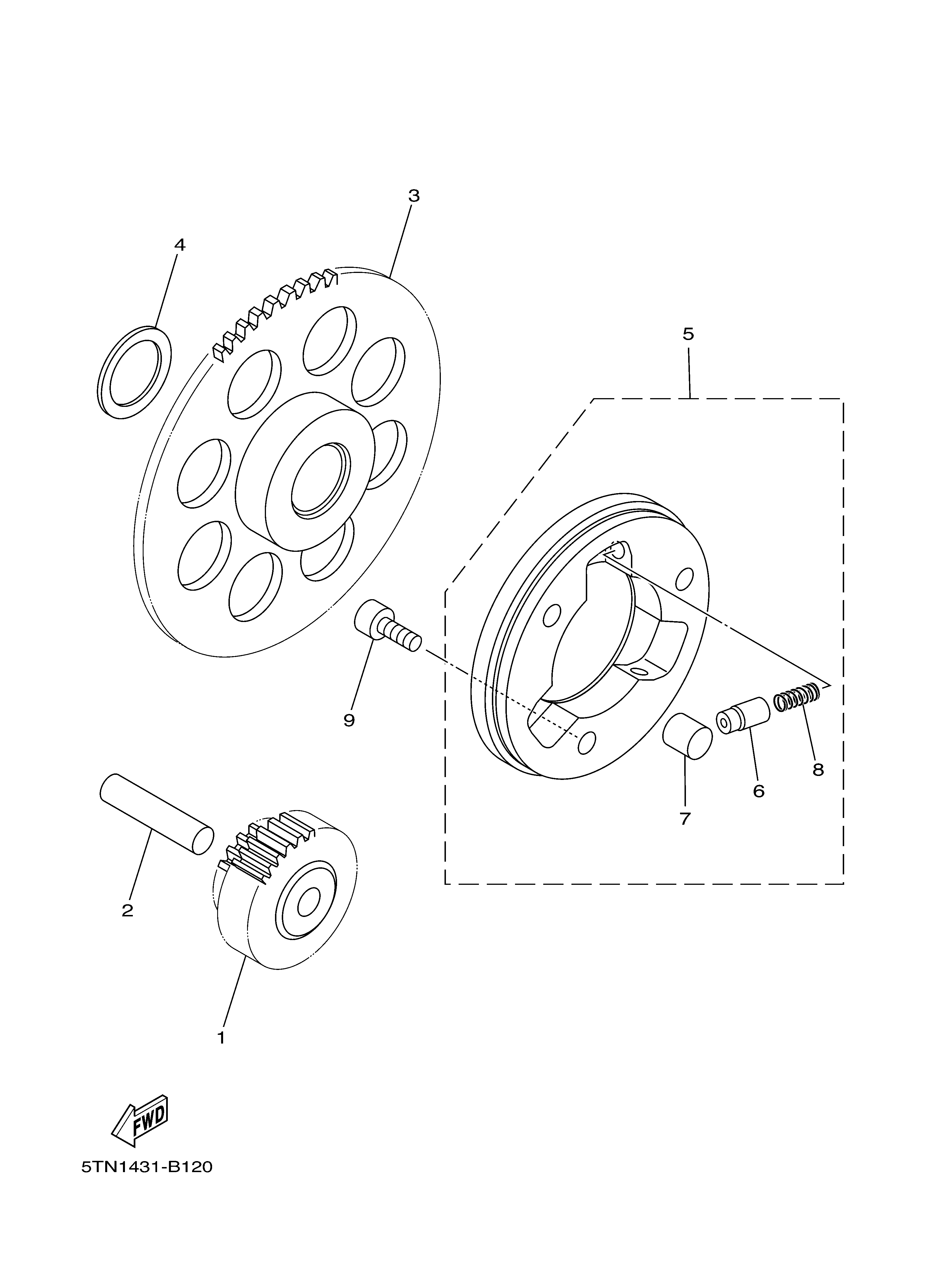 STARTER CLUTCH Despieces