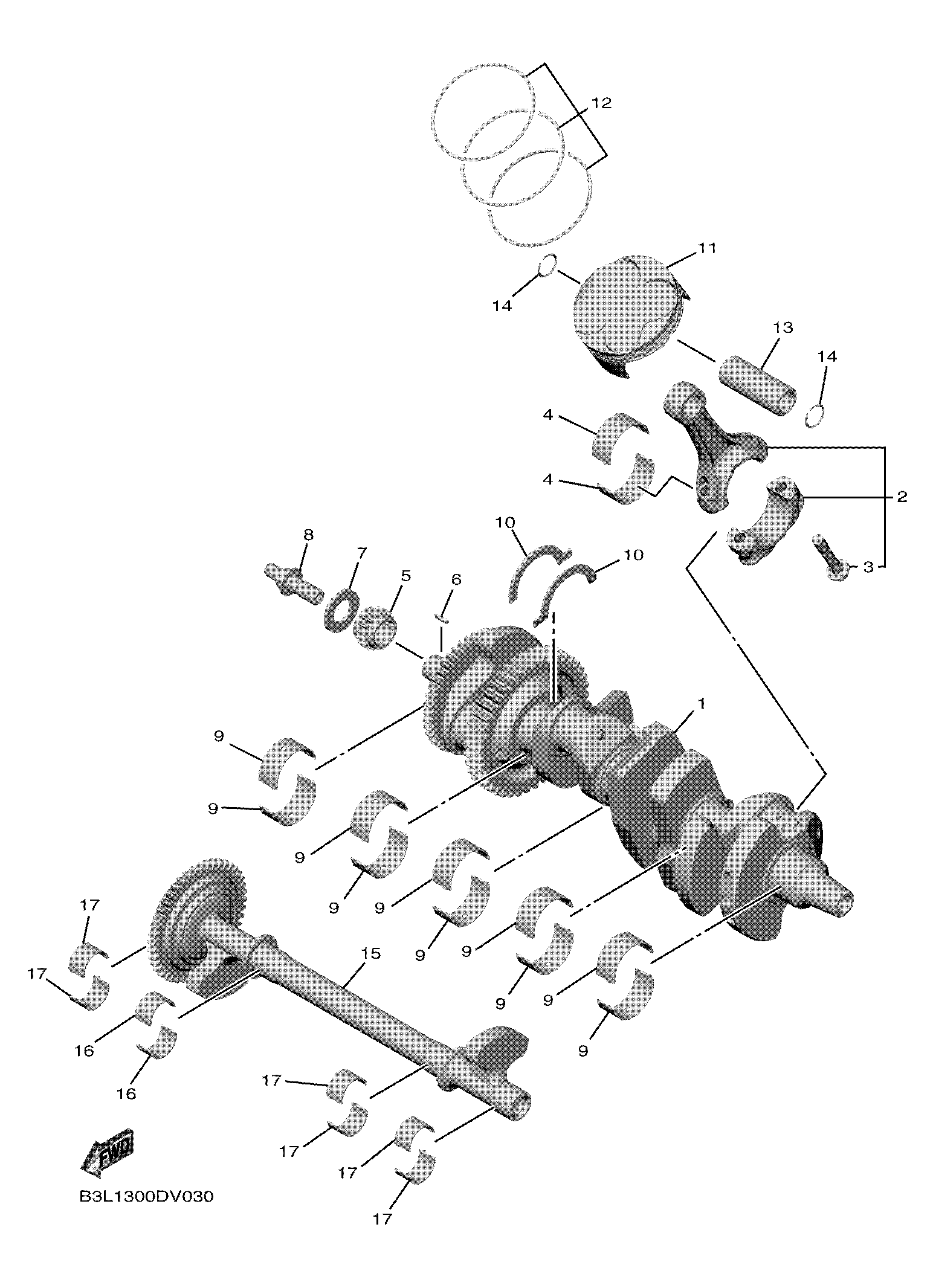 CRANKSHAFT & PISTON Despieces