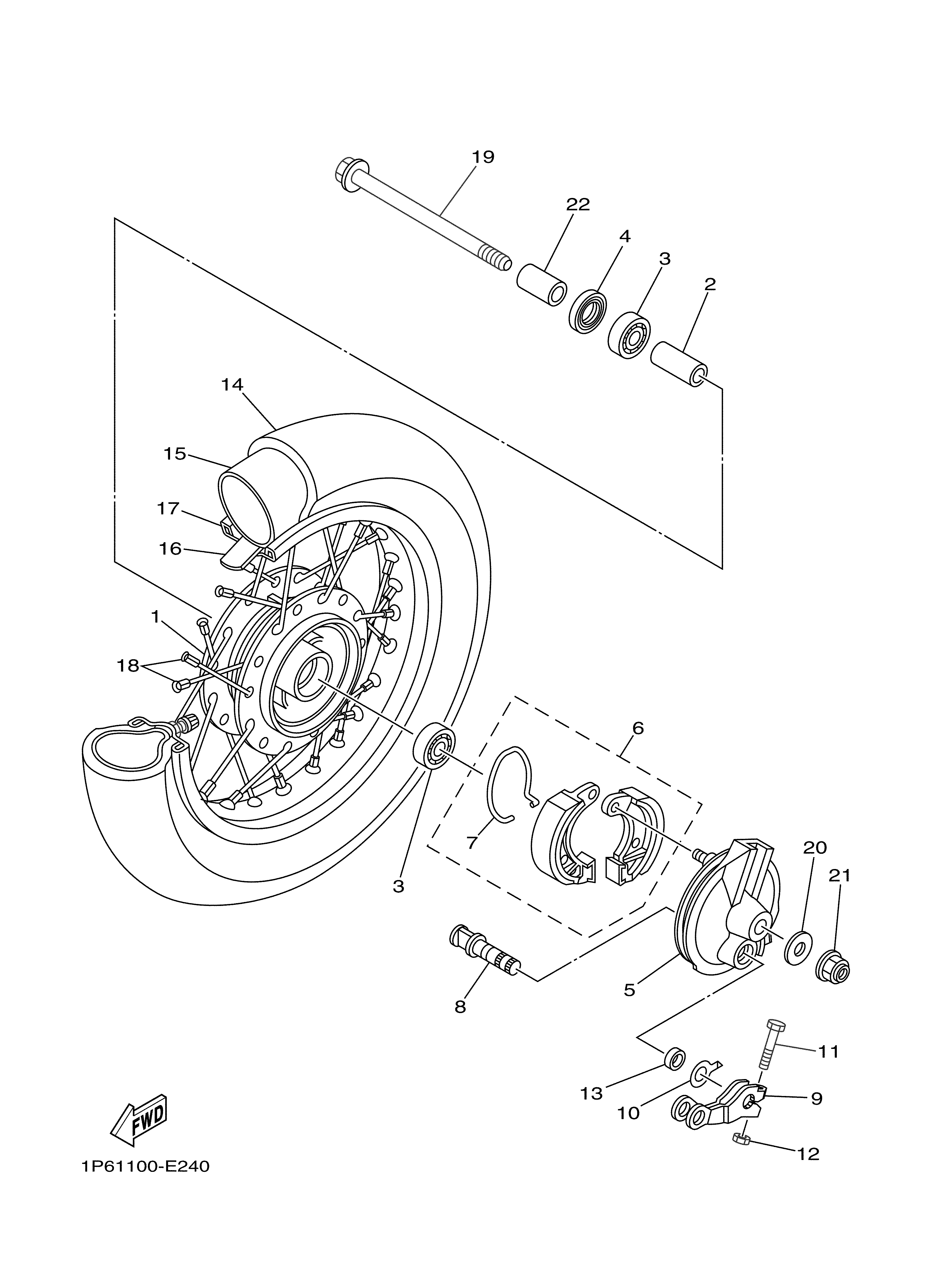 FRONT WHEEL 爆炸图