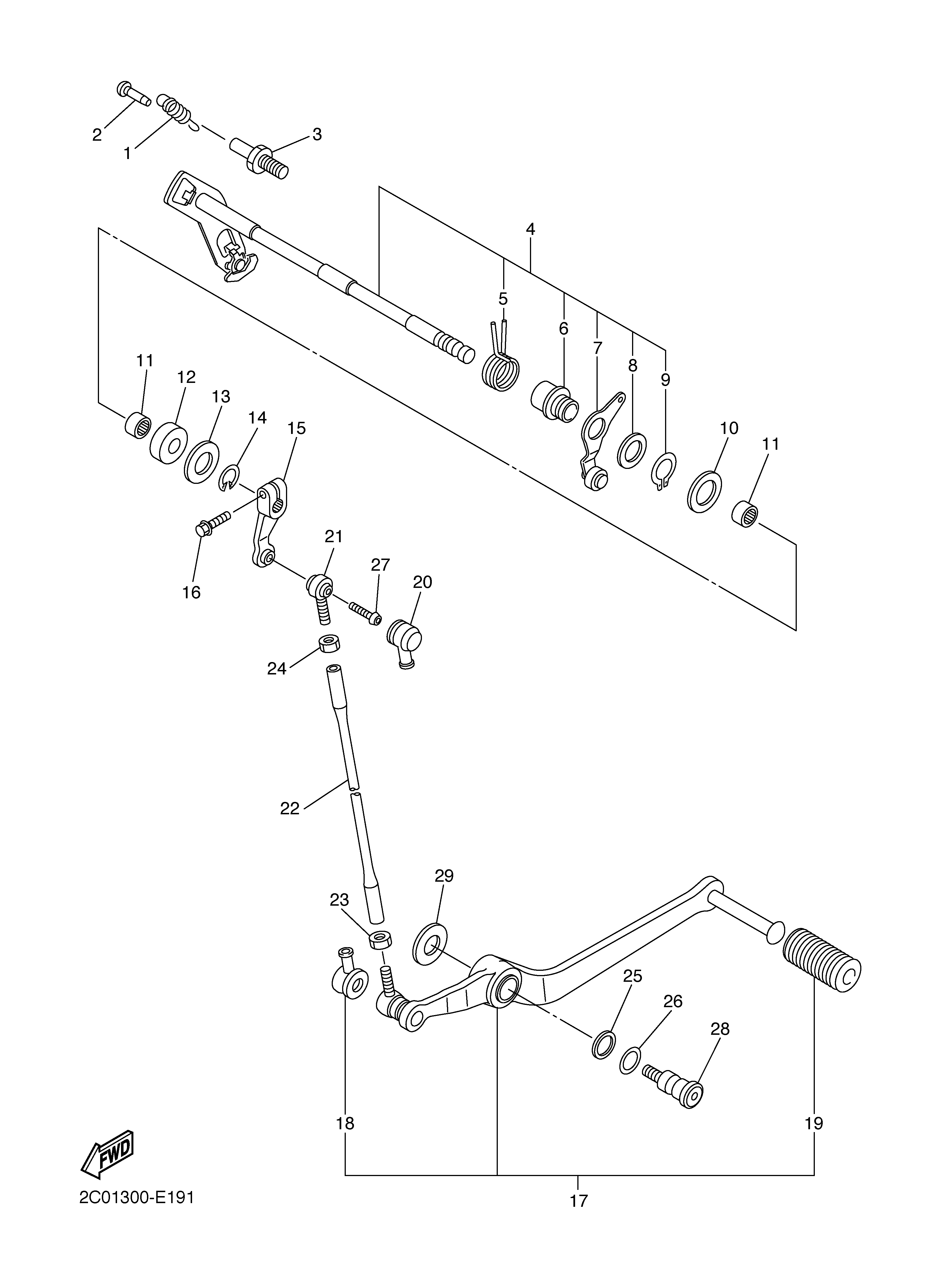 SHIFT SHAFT Despieces