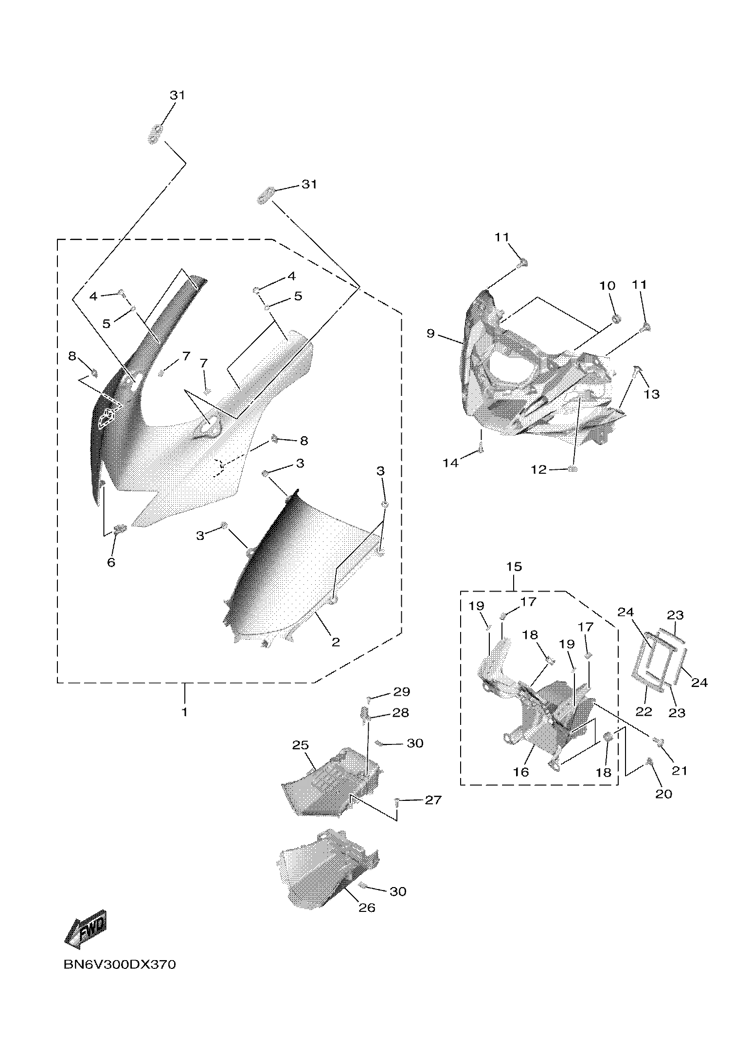 COWLING 1 Vistas explodidas