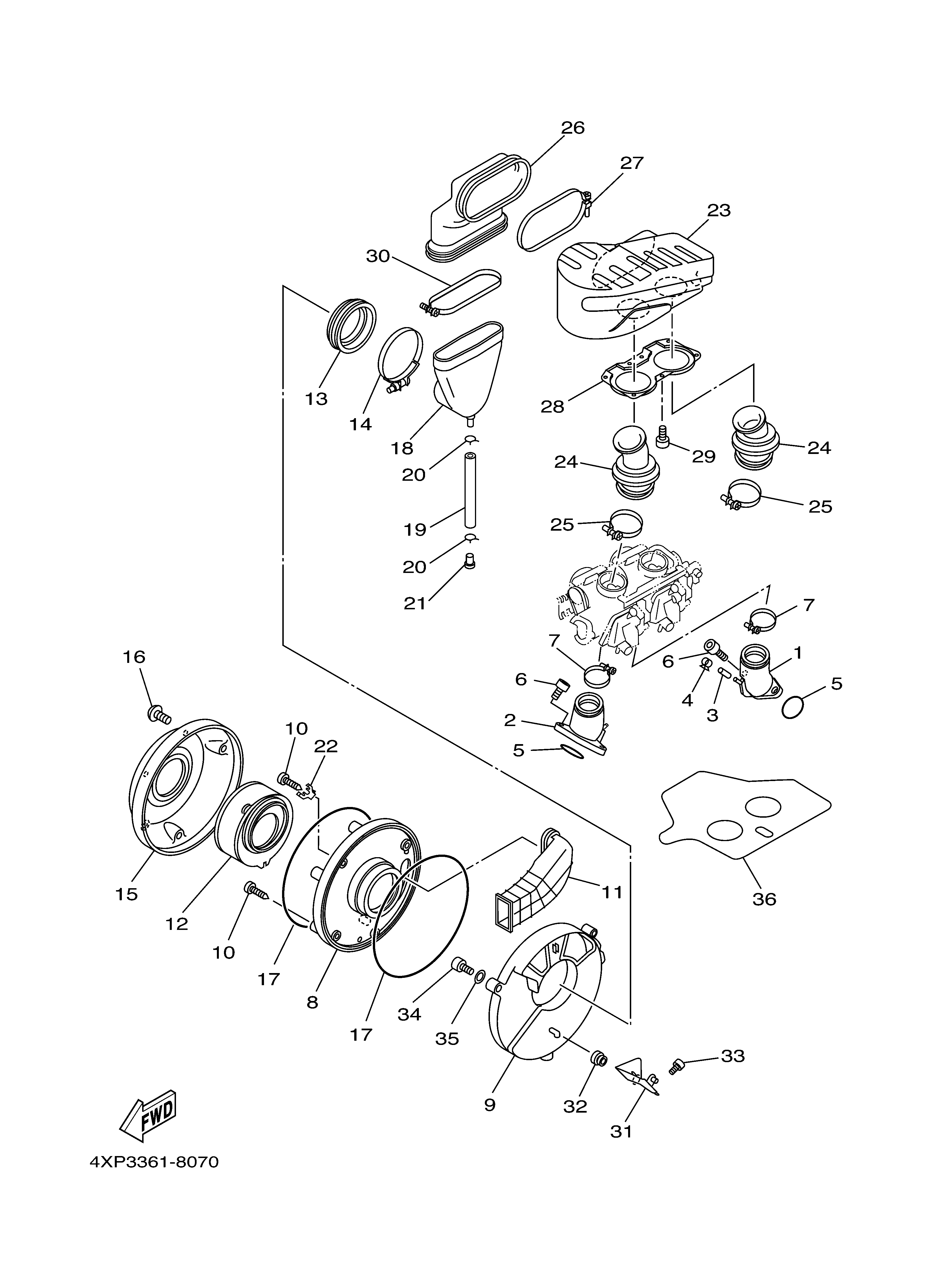 INTAKE 爆炸图