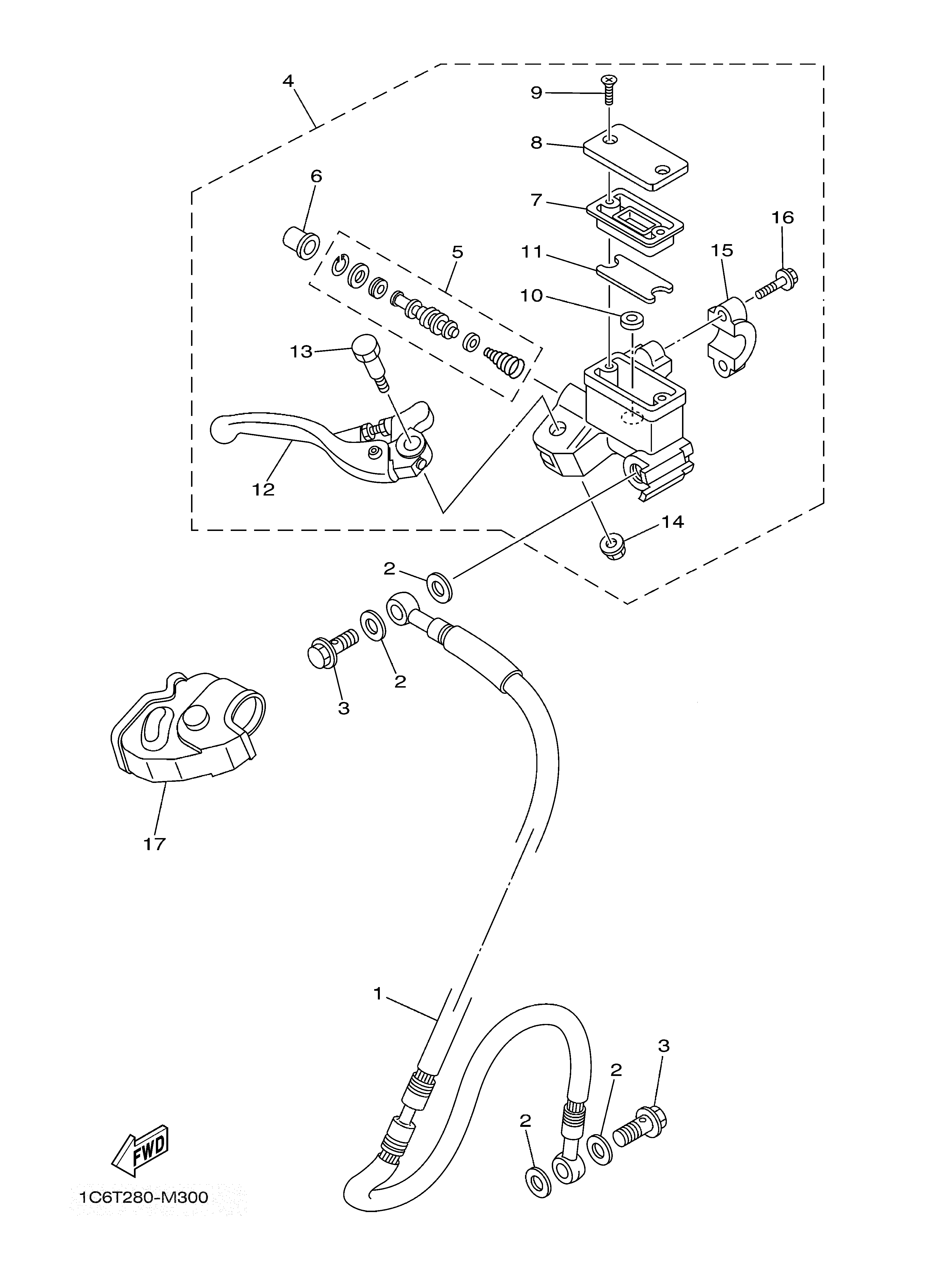 FRONT MASTER CYLINDER Despieces
