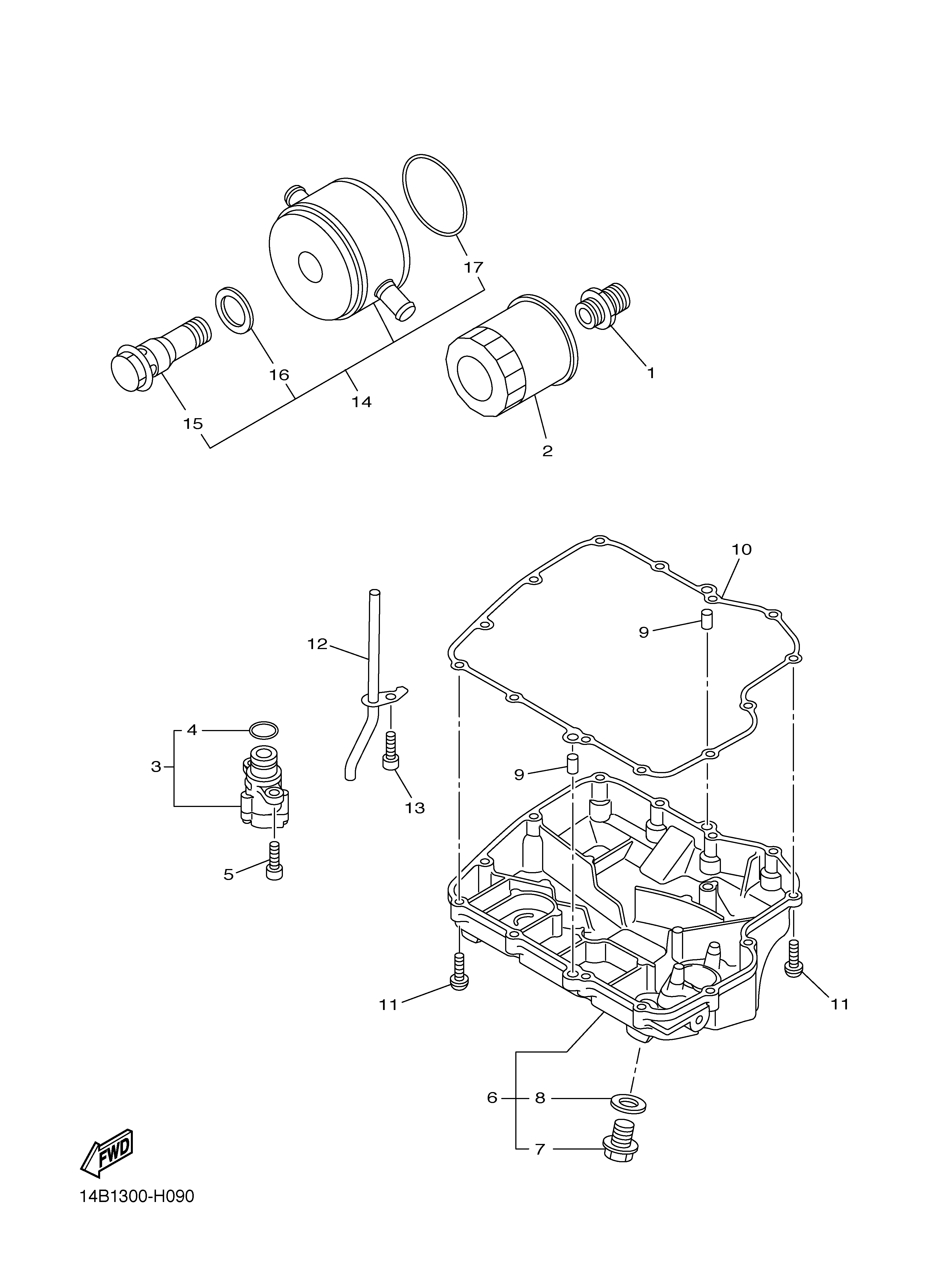 OIL CLEANER Exploded diagrams