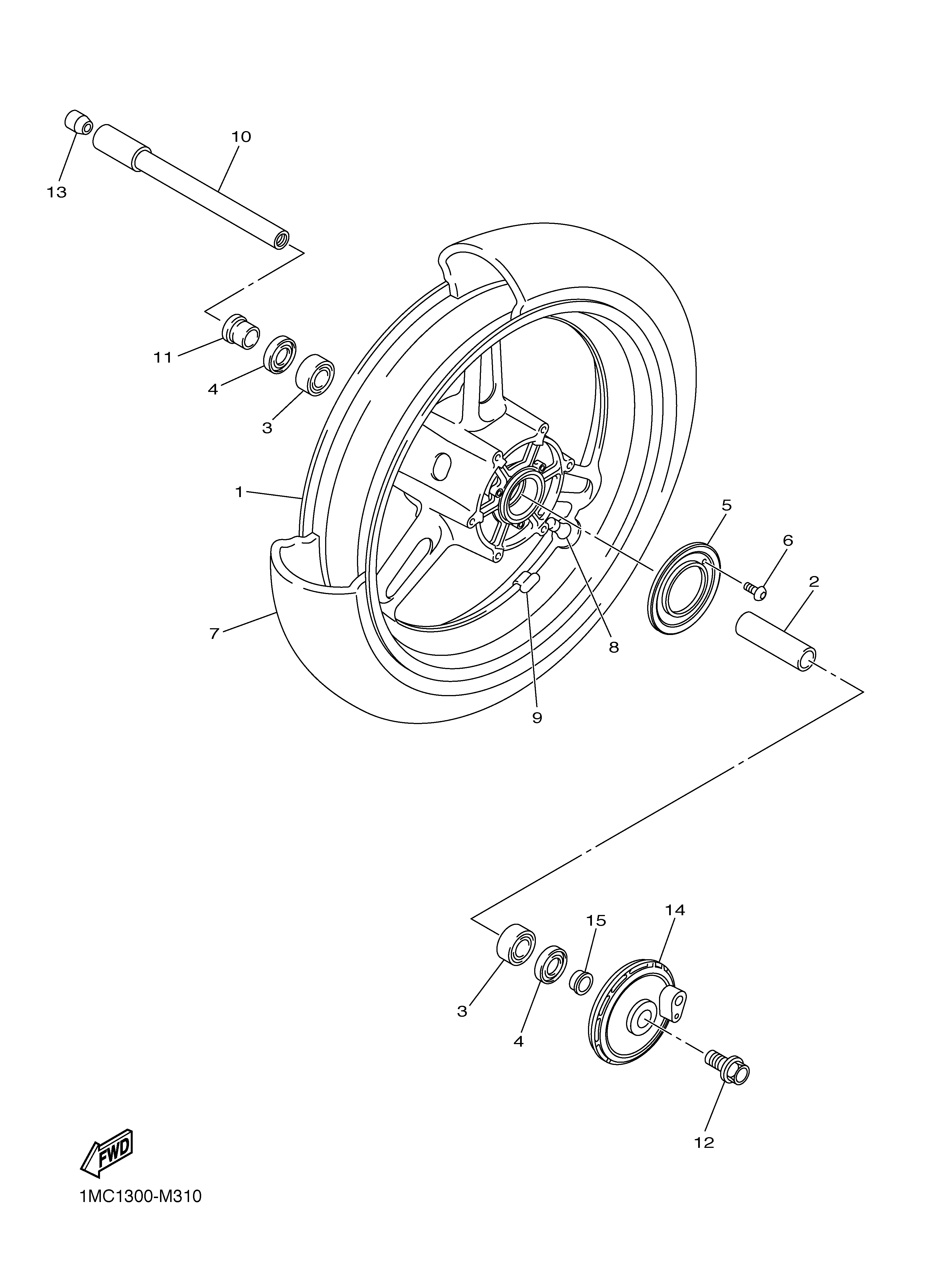 FRONT WHEEL 爆炸图