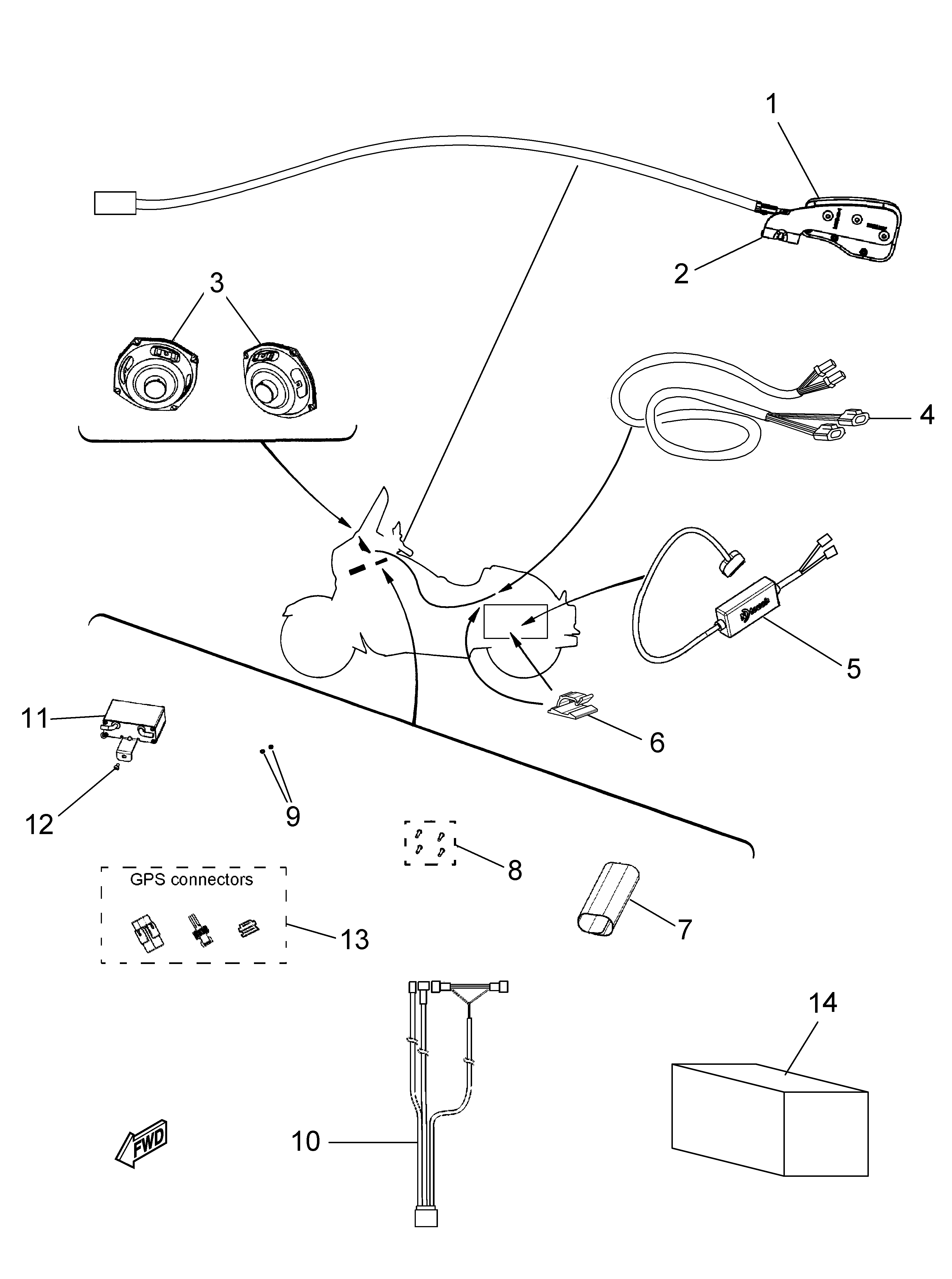 AUDIO EQUIPMENT ภาพแยกชิ้นส่วน