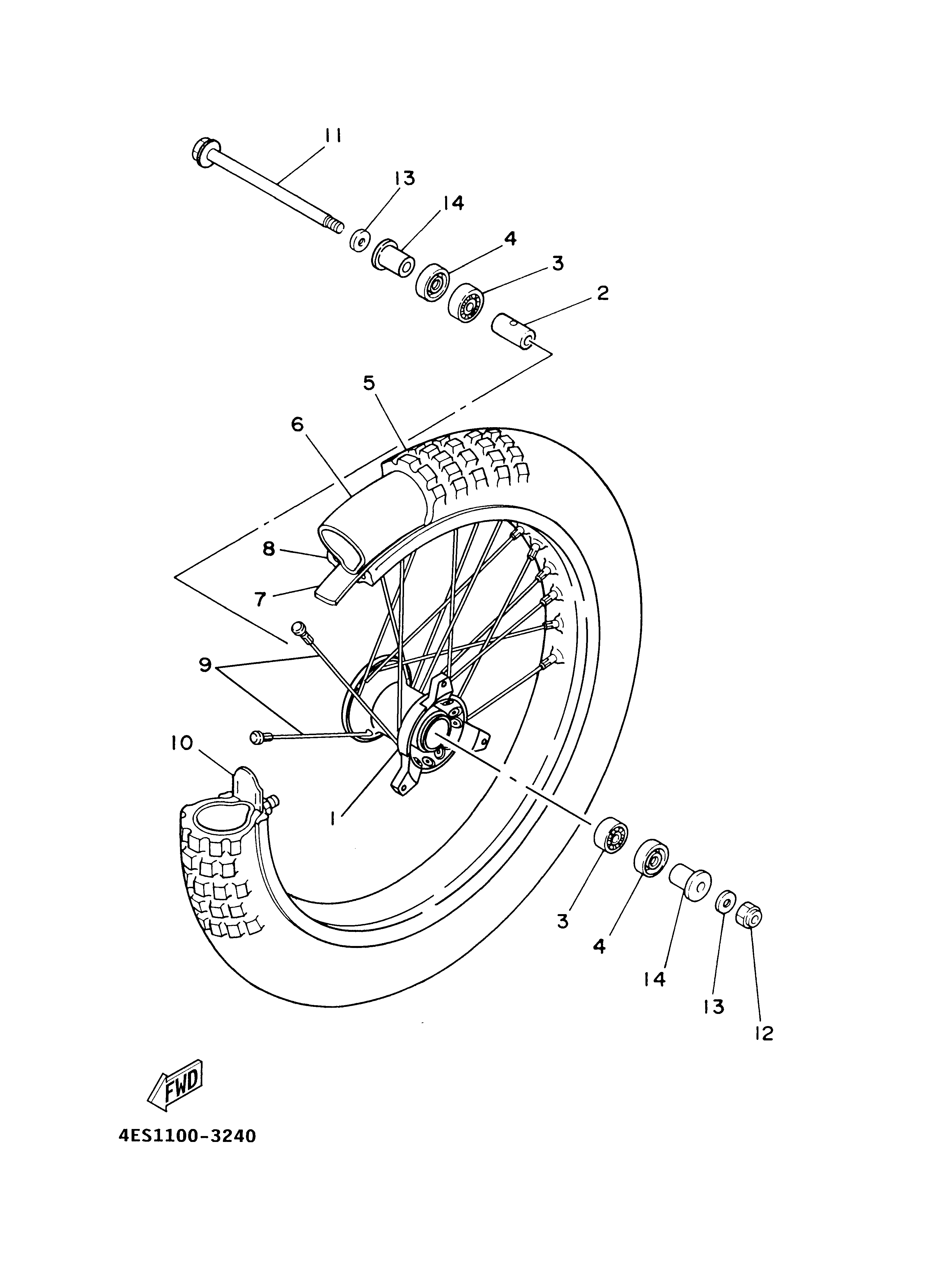 FRONT WHEEL Vistas explodidas
