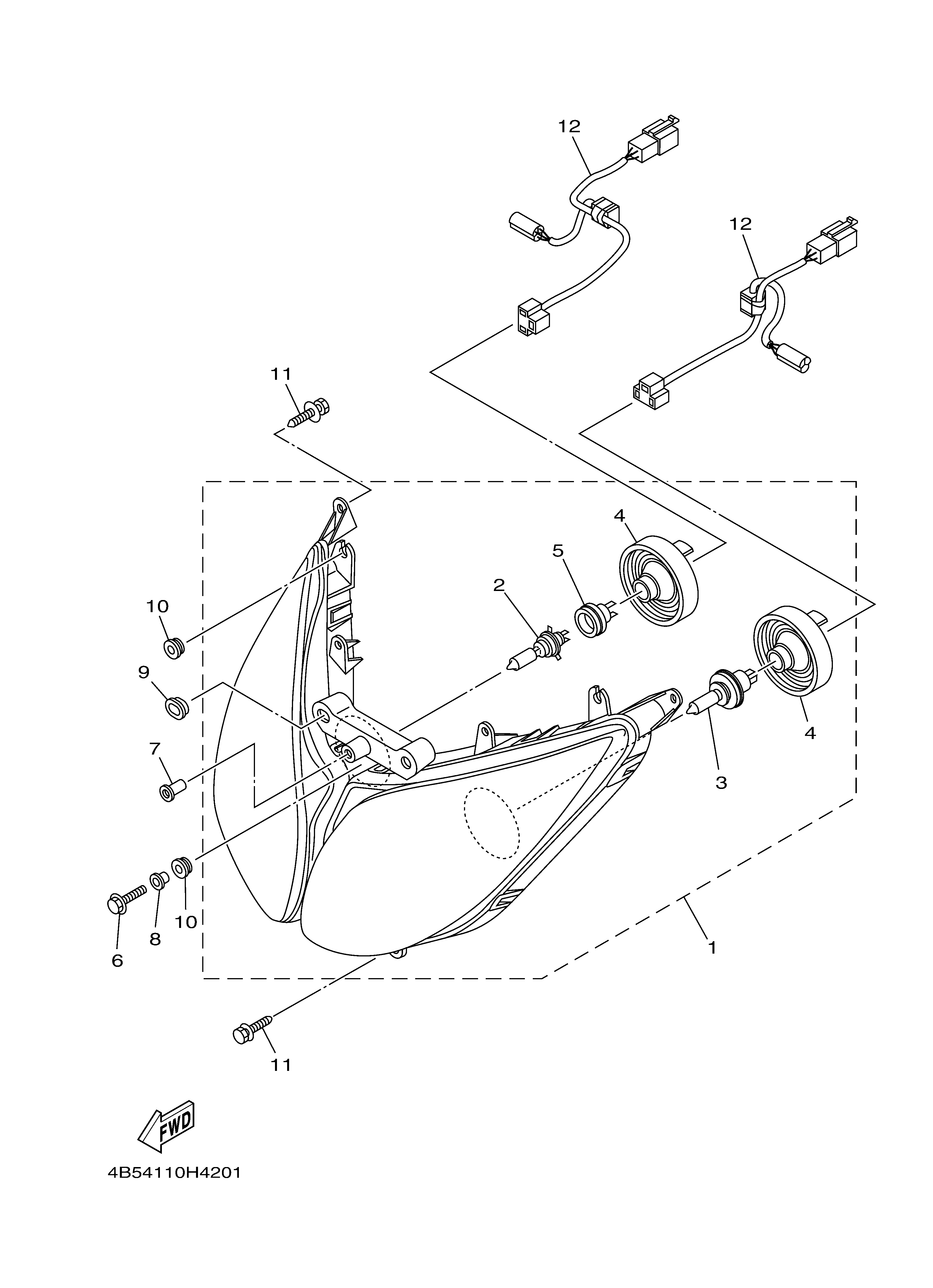 HEADLIGHT Diagram terurai