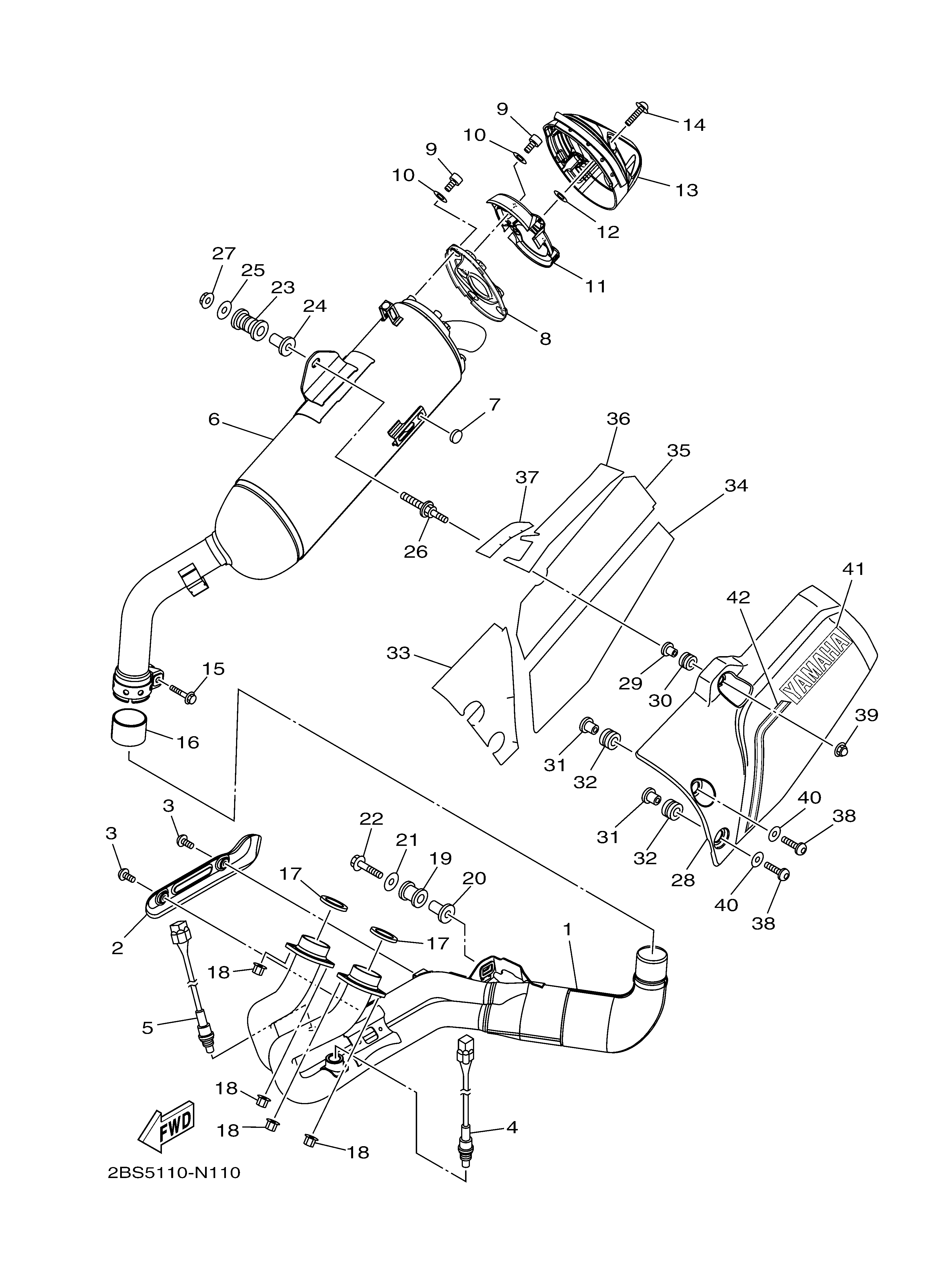 EXHAUST ภาพแยกชิ้นส่วน