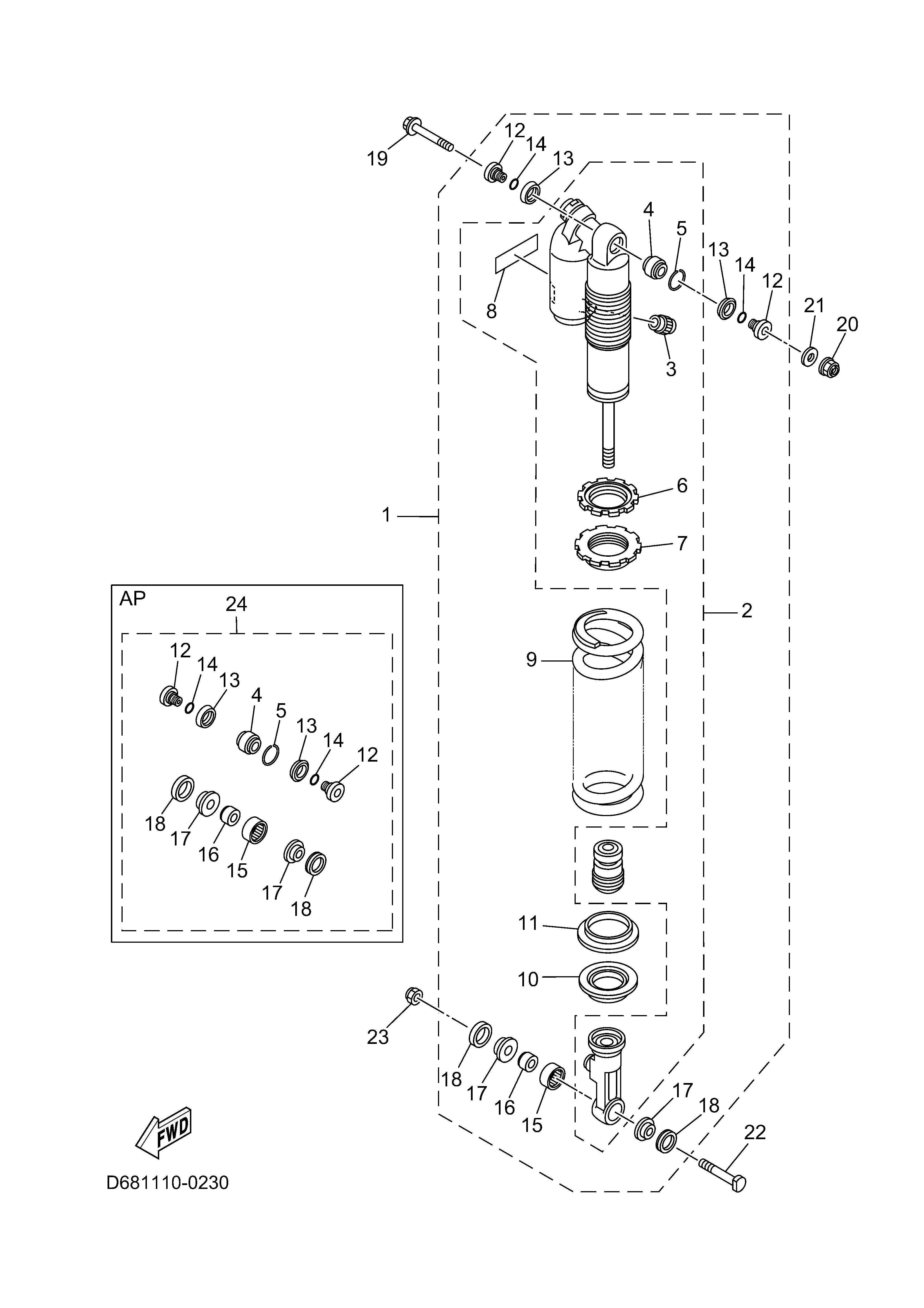 REAR SUSPENSION 爆炸图