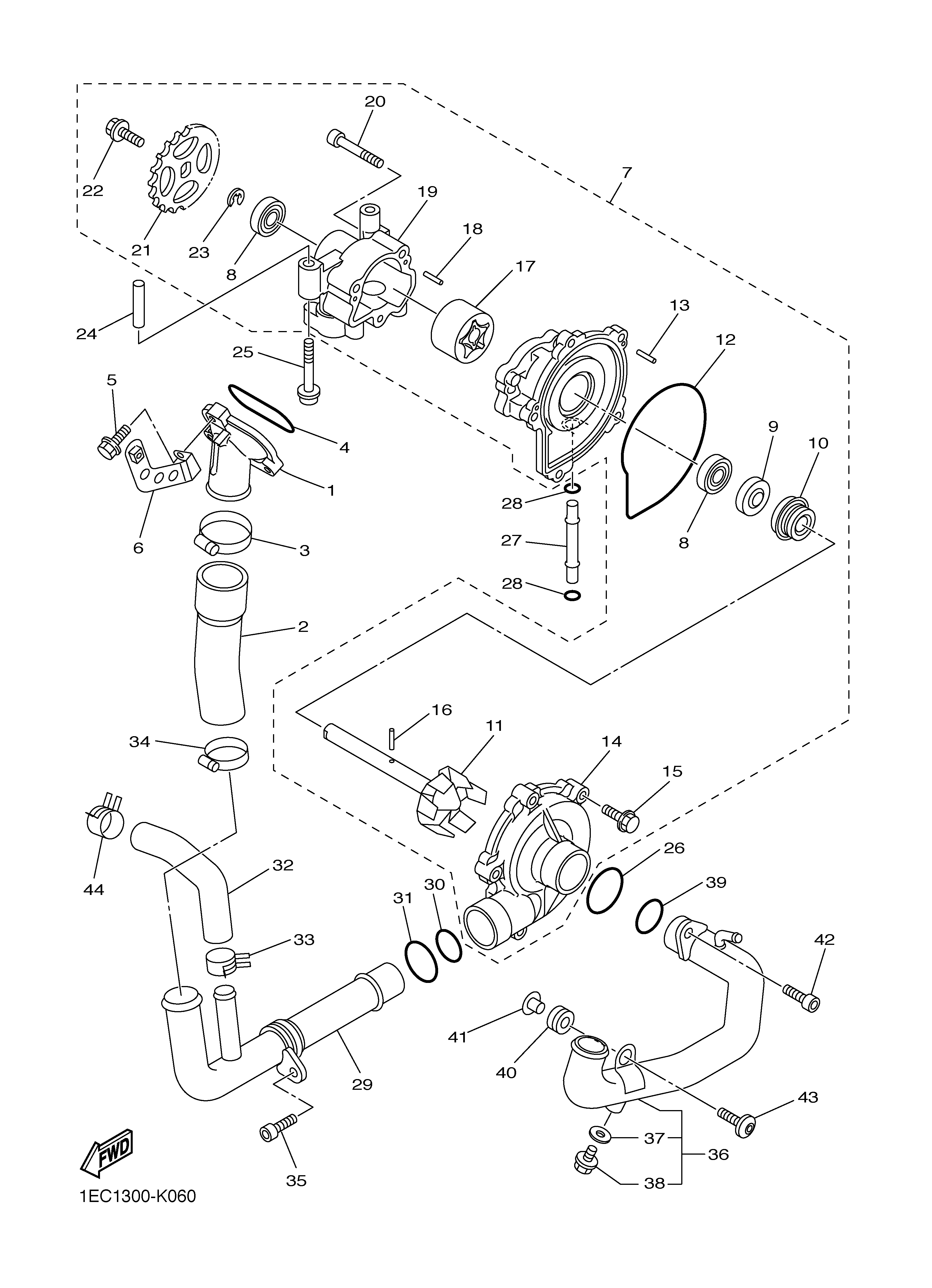 WATER PUMP Despieces