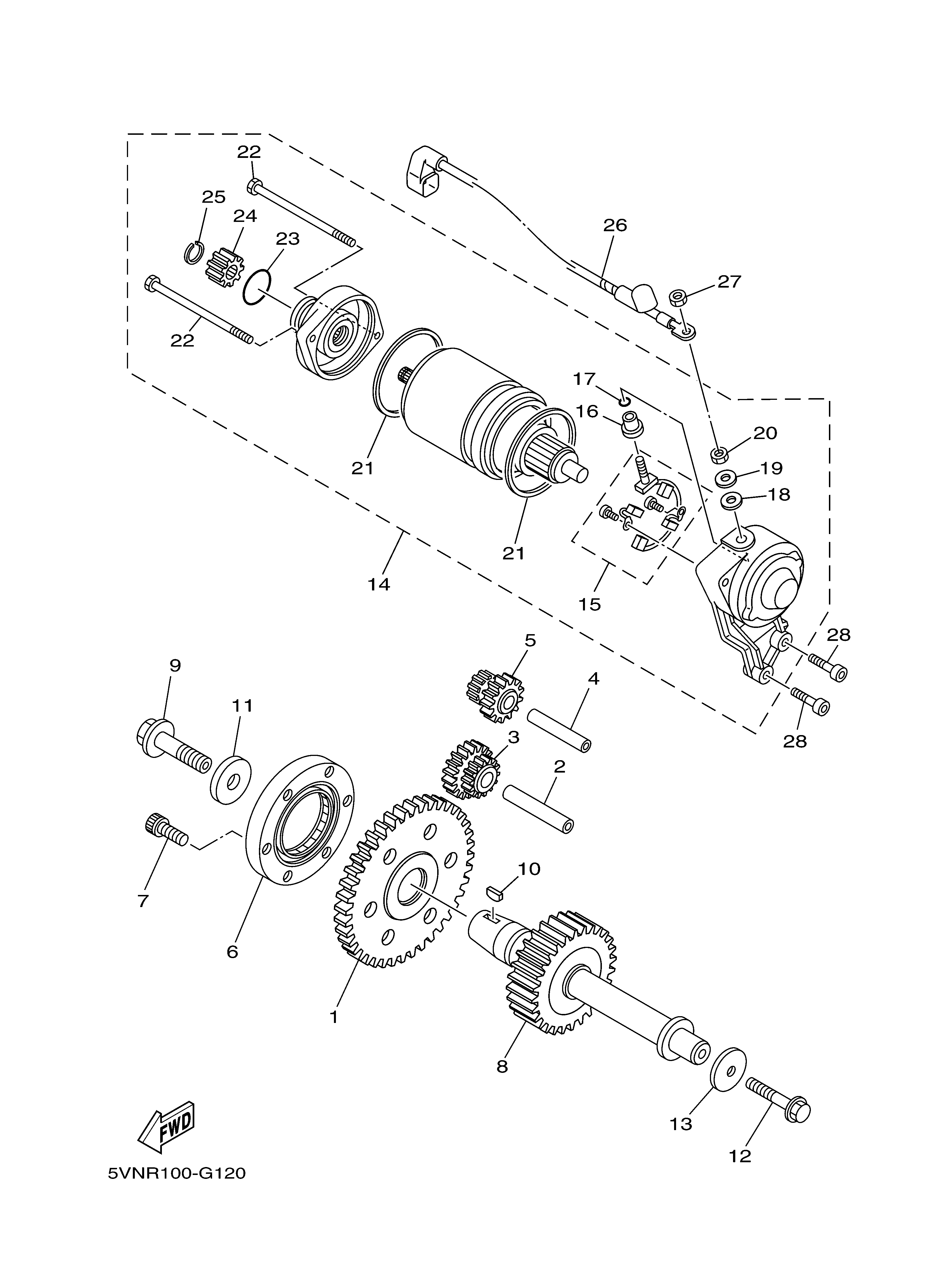 STARTER Exploded diagrams