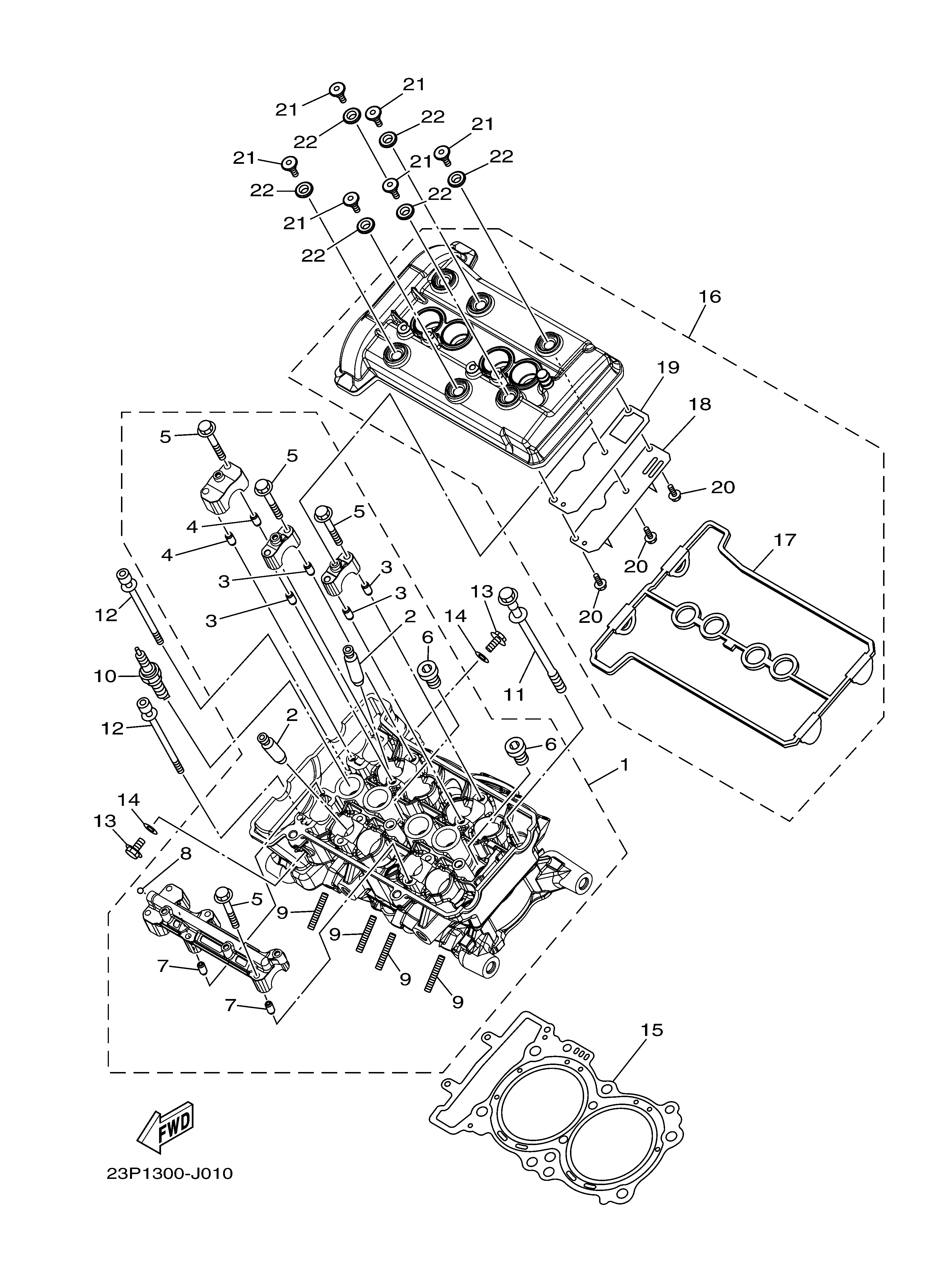 CYLINDER HEAD Exploded diagrams