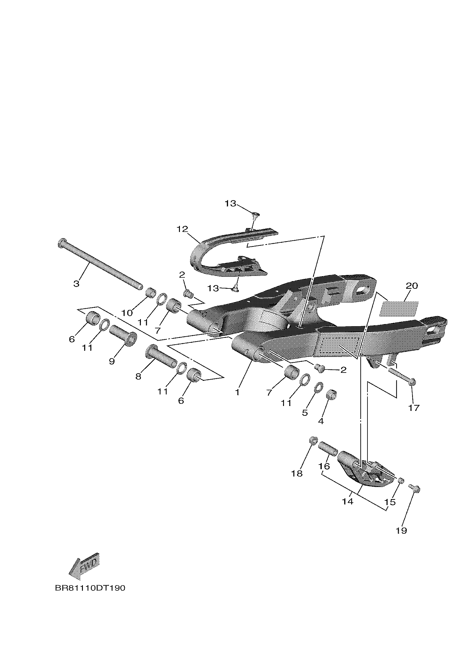 REAR ARM Exploded diagrams