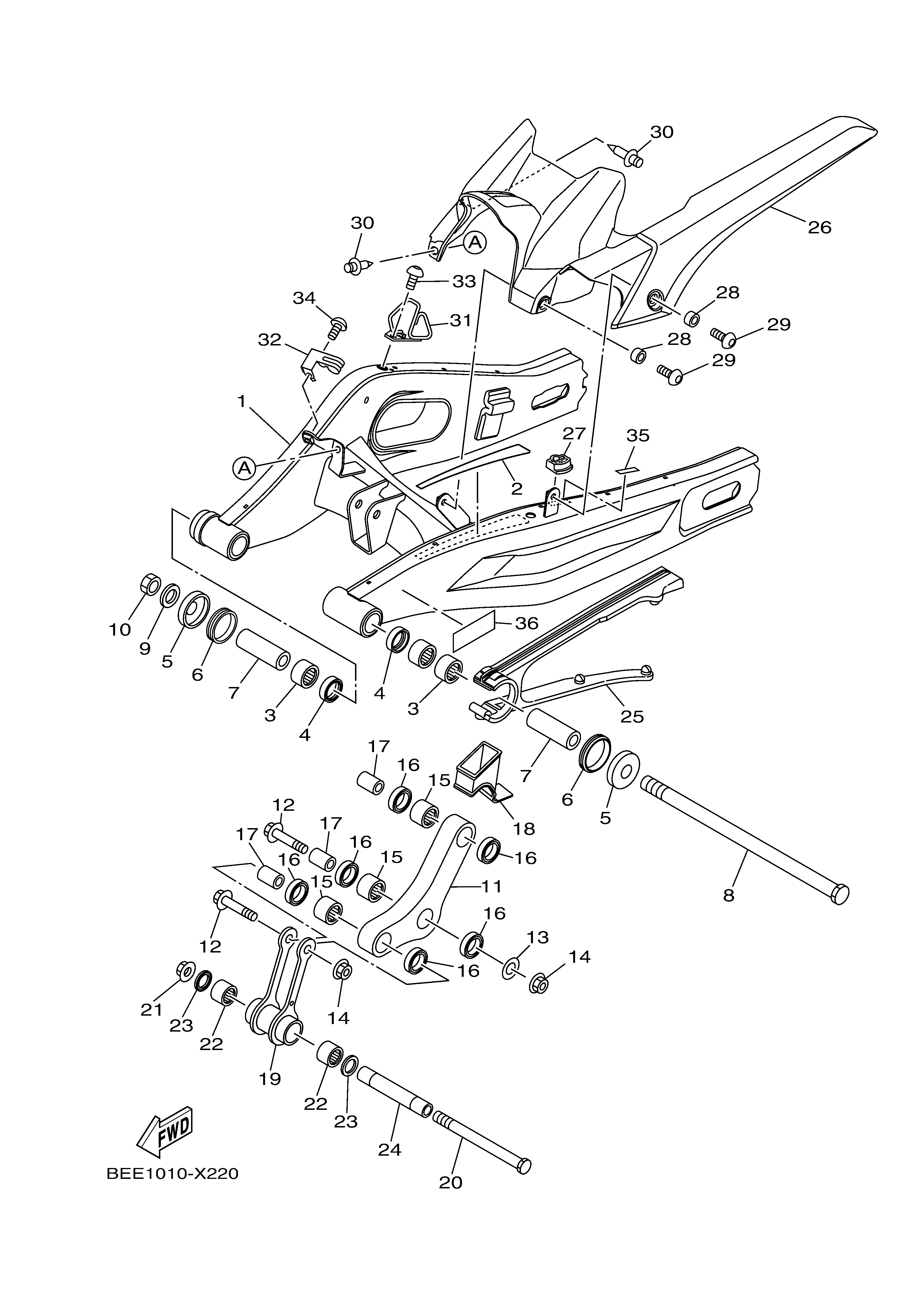 REAR ARM Despieces