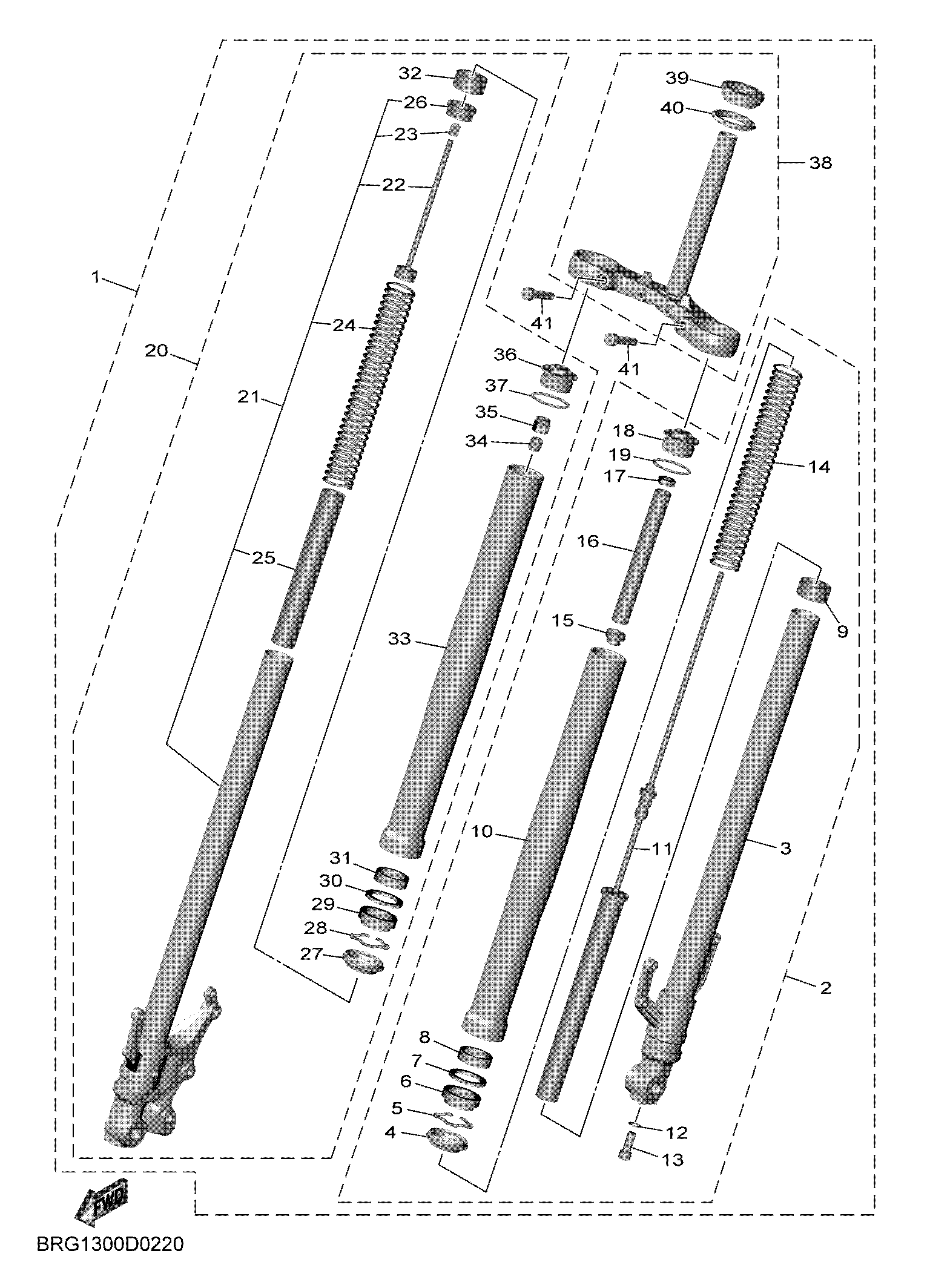 FRONT FORK Despieces