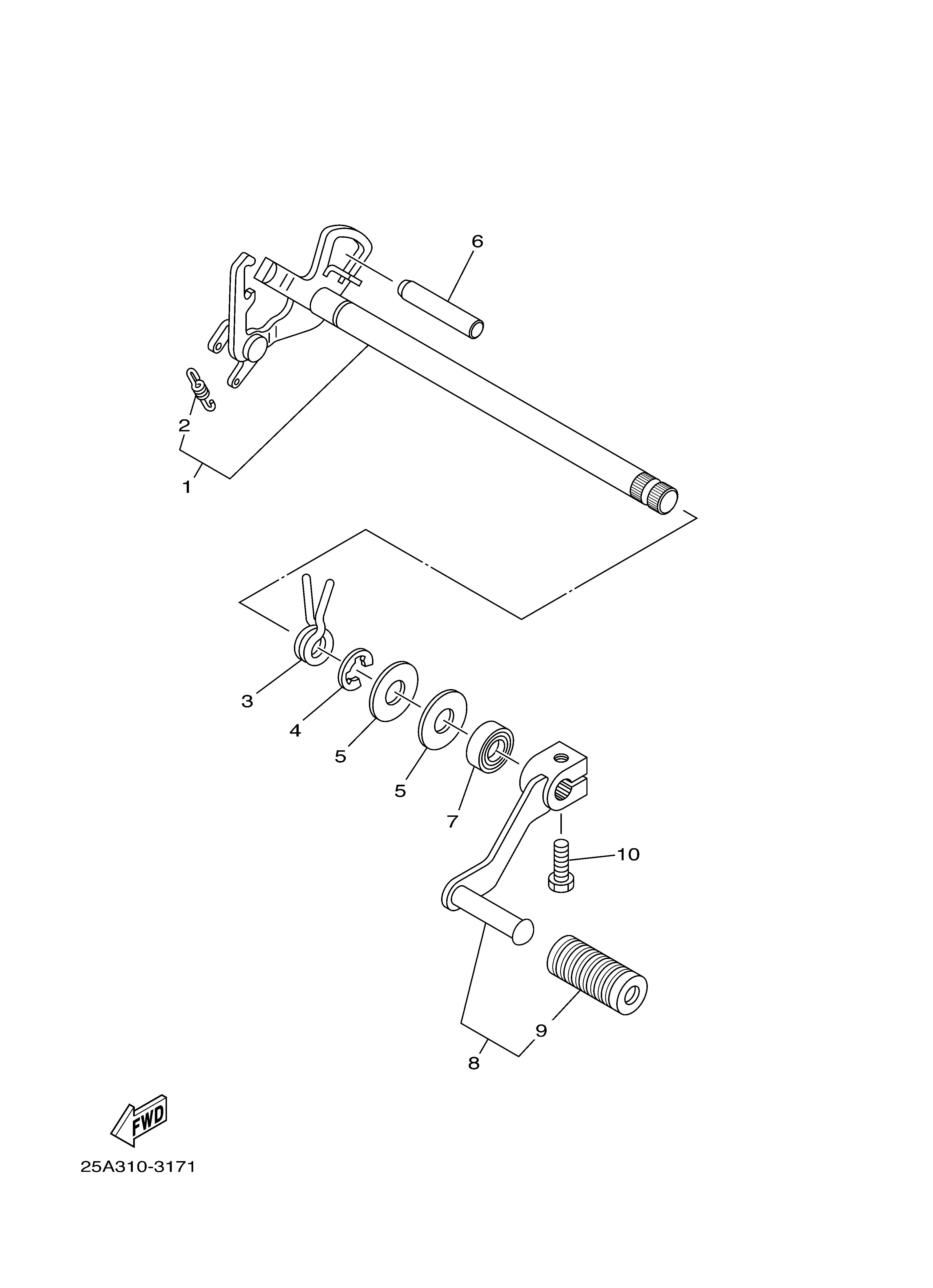 SHIFT SHAFT Despieces