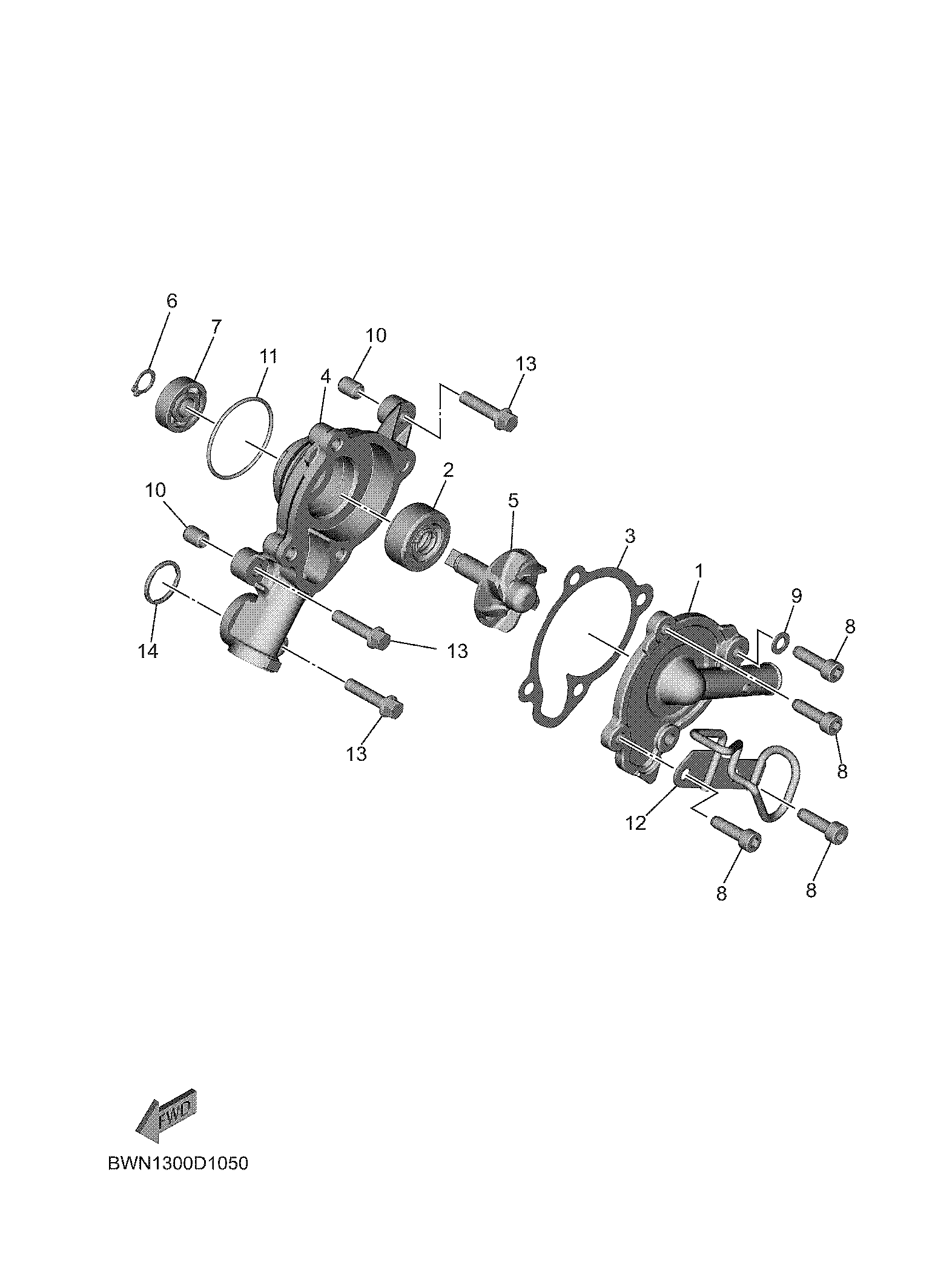 WATER PUMP Despieces