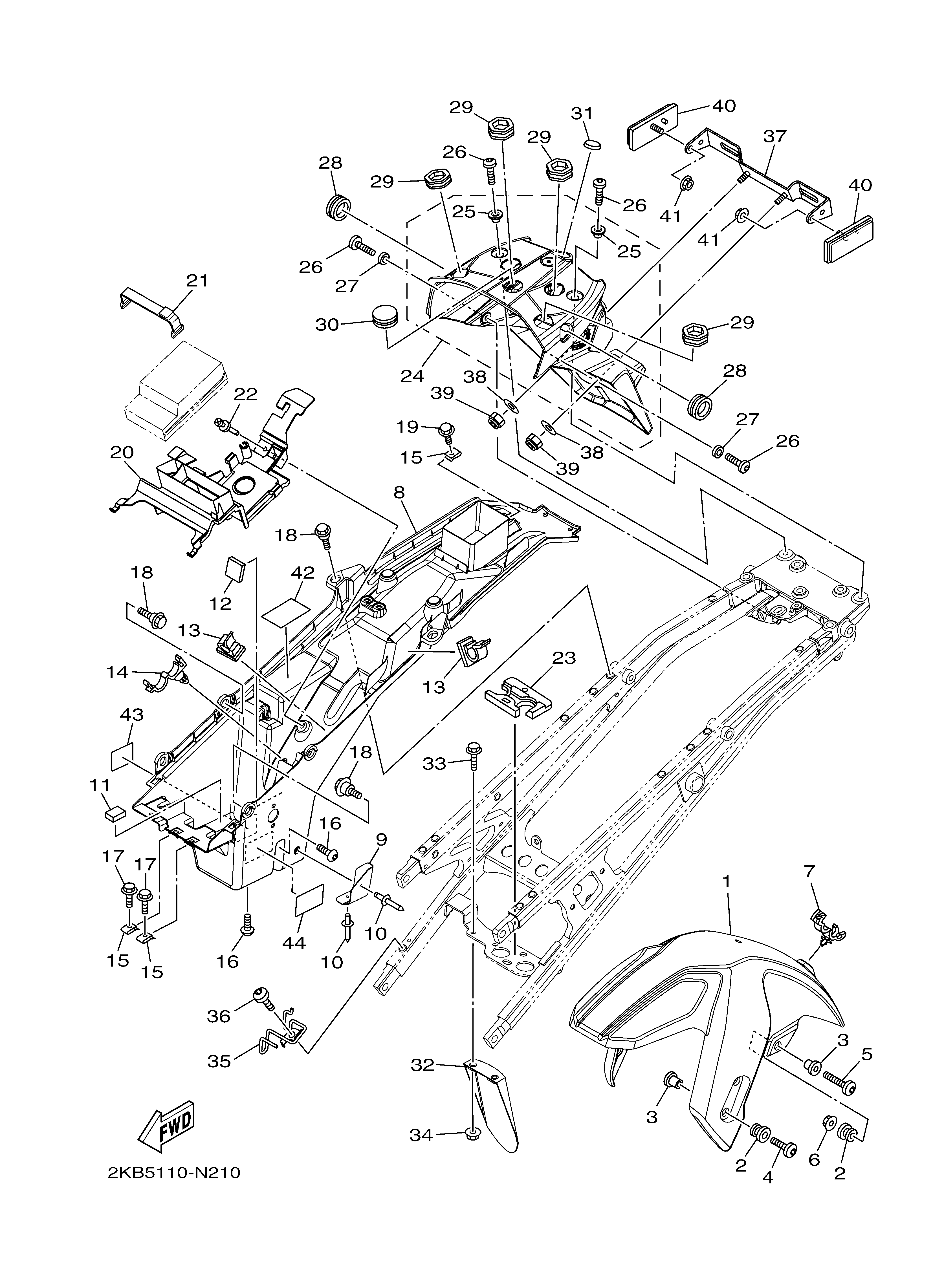 FENDER Diagram terurai
