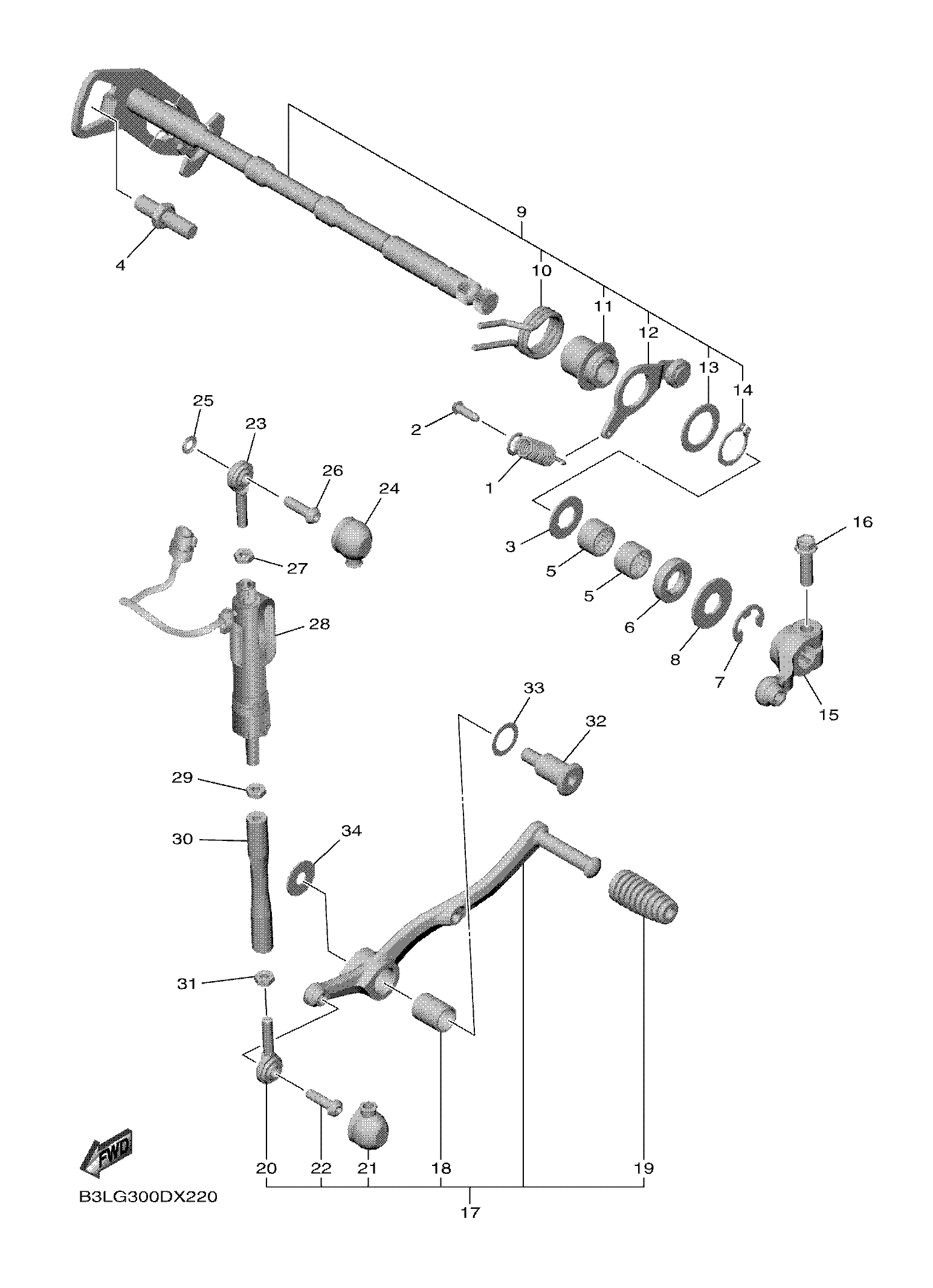 SHIFT SHAFT Despieces