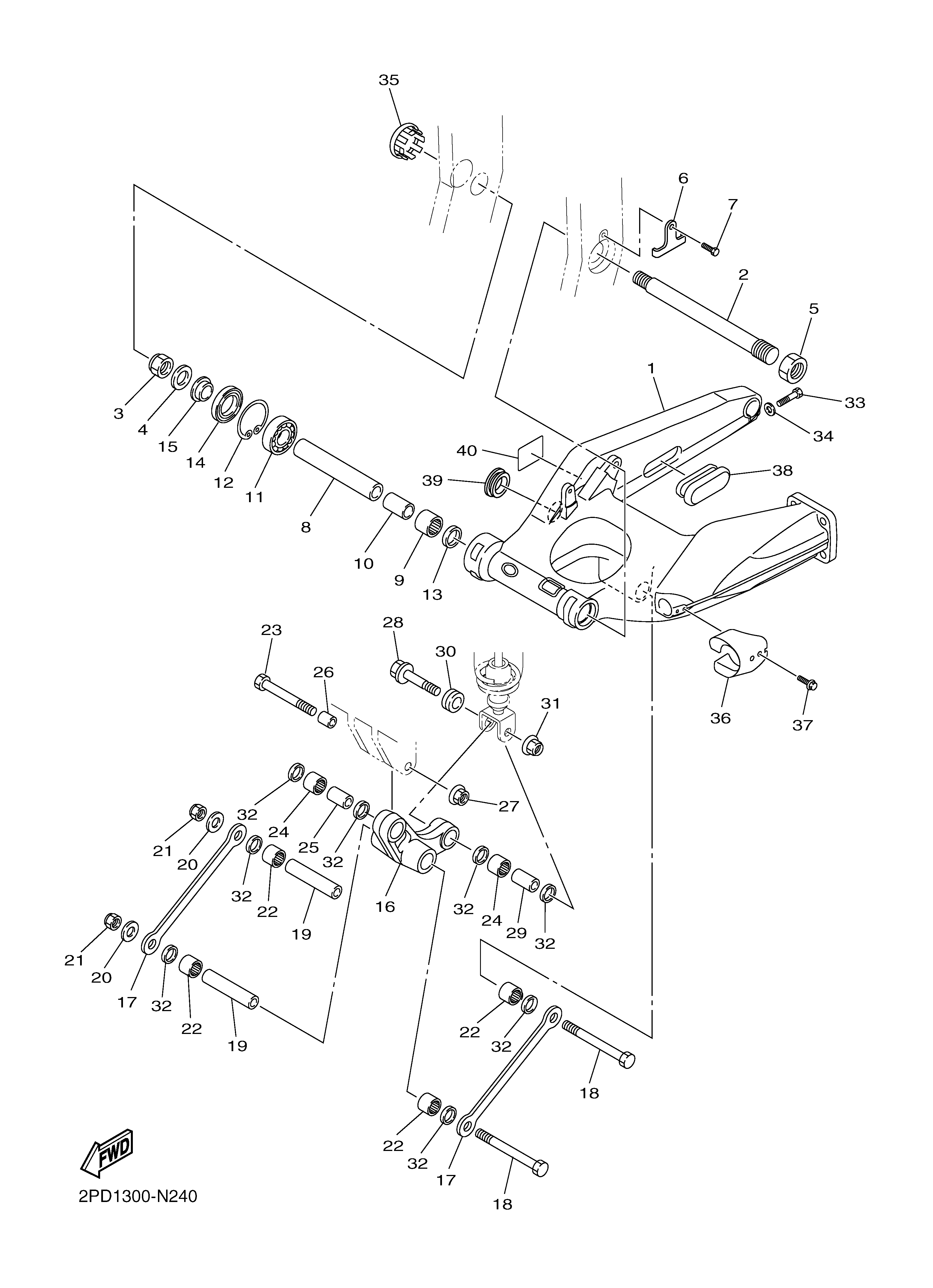 REAR ARM Exploded diagrams