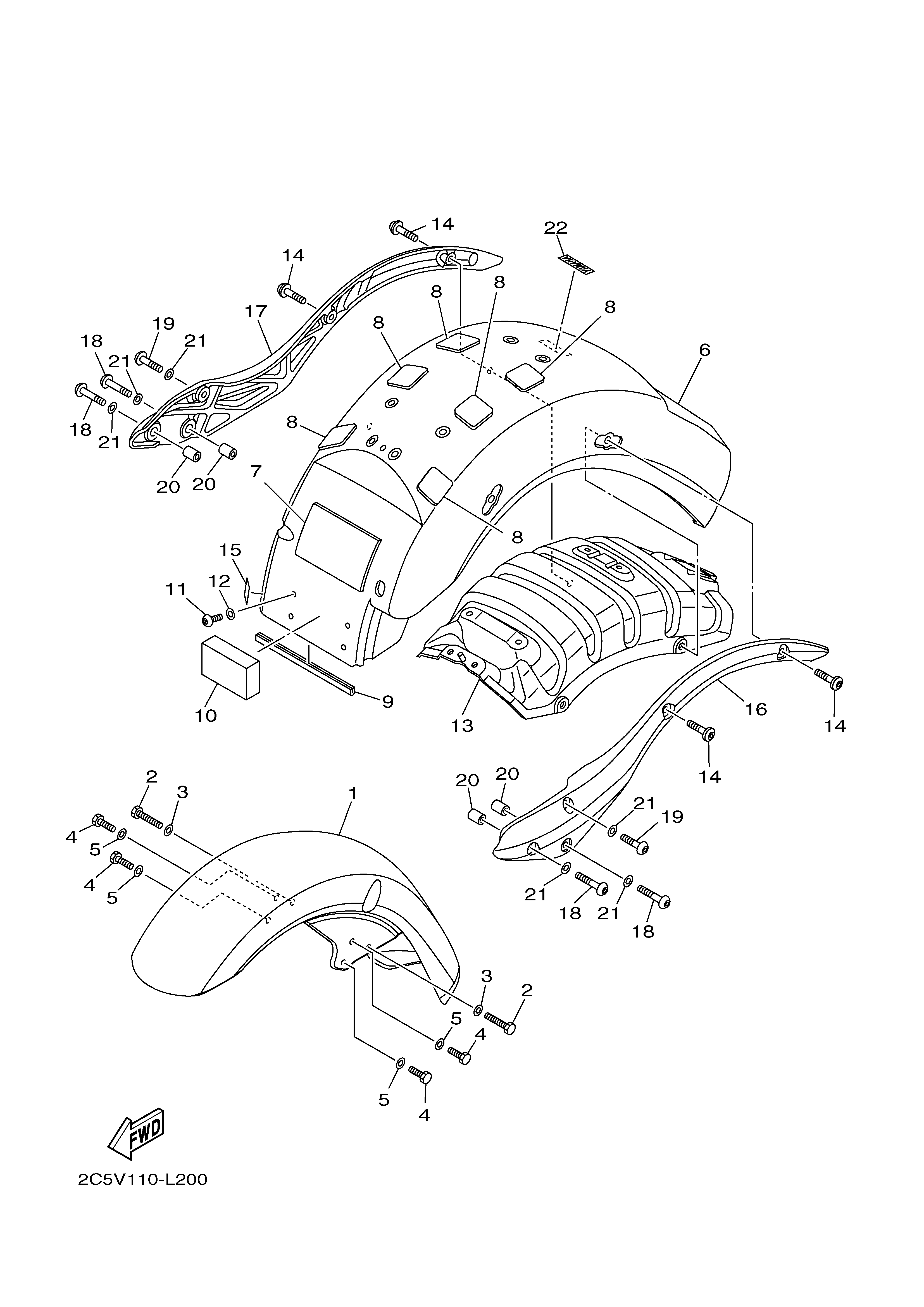 FENDER Diagram terurai