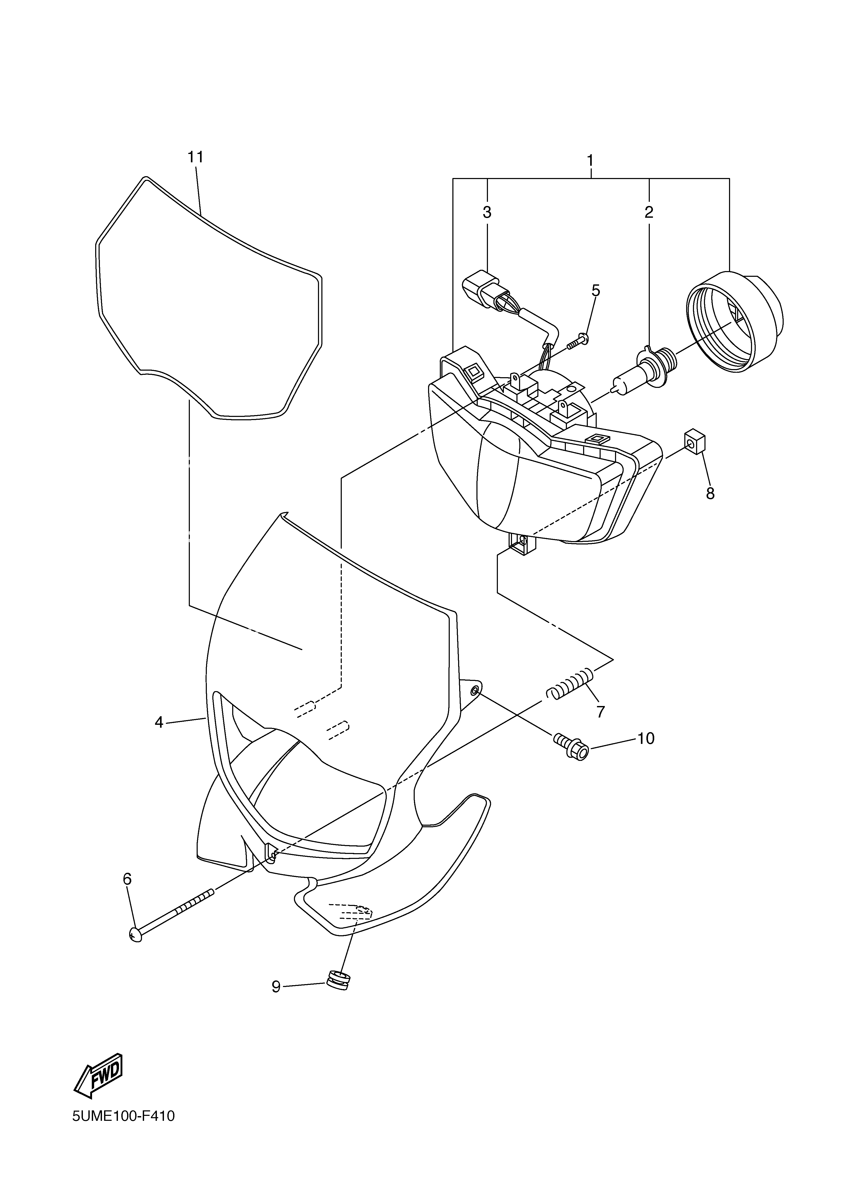 HEADLIGHT Exploded diagrams