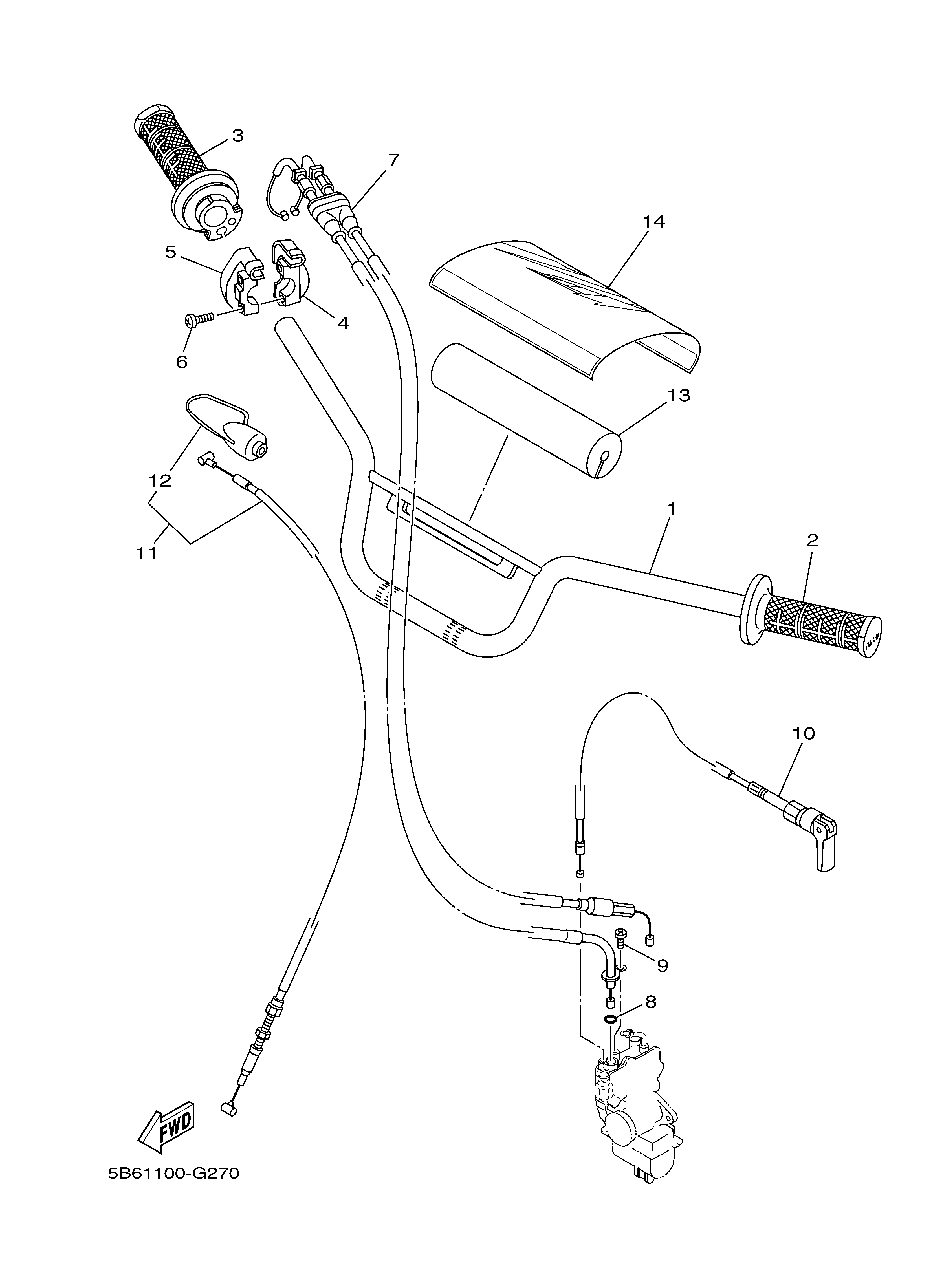 STEERING HANDLE & CABLE Despieces