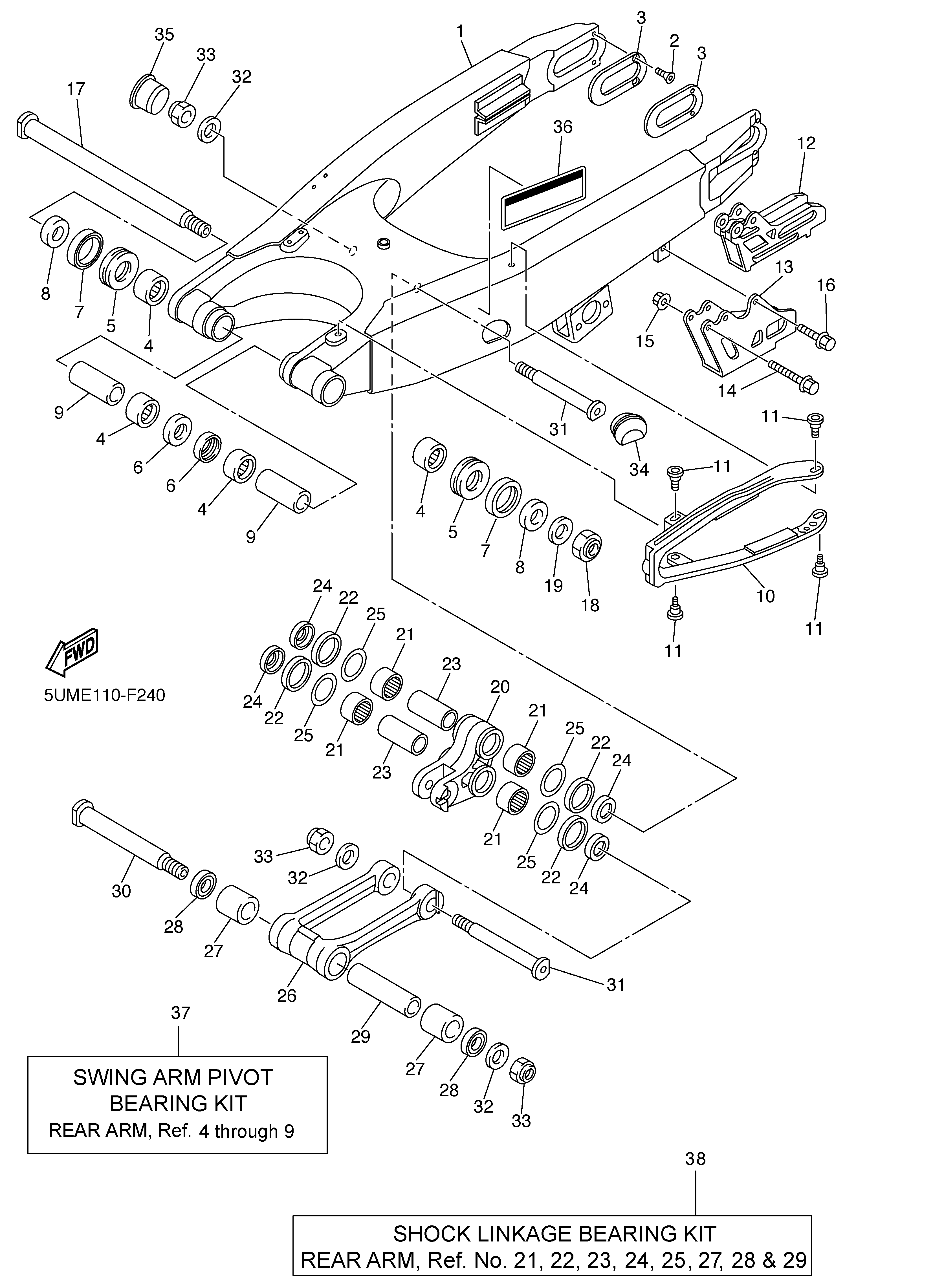 REAR ARM Despieces