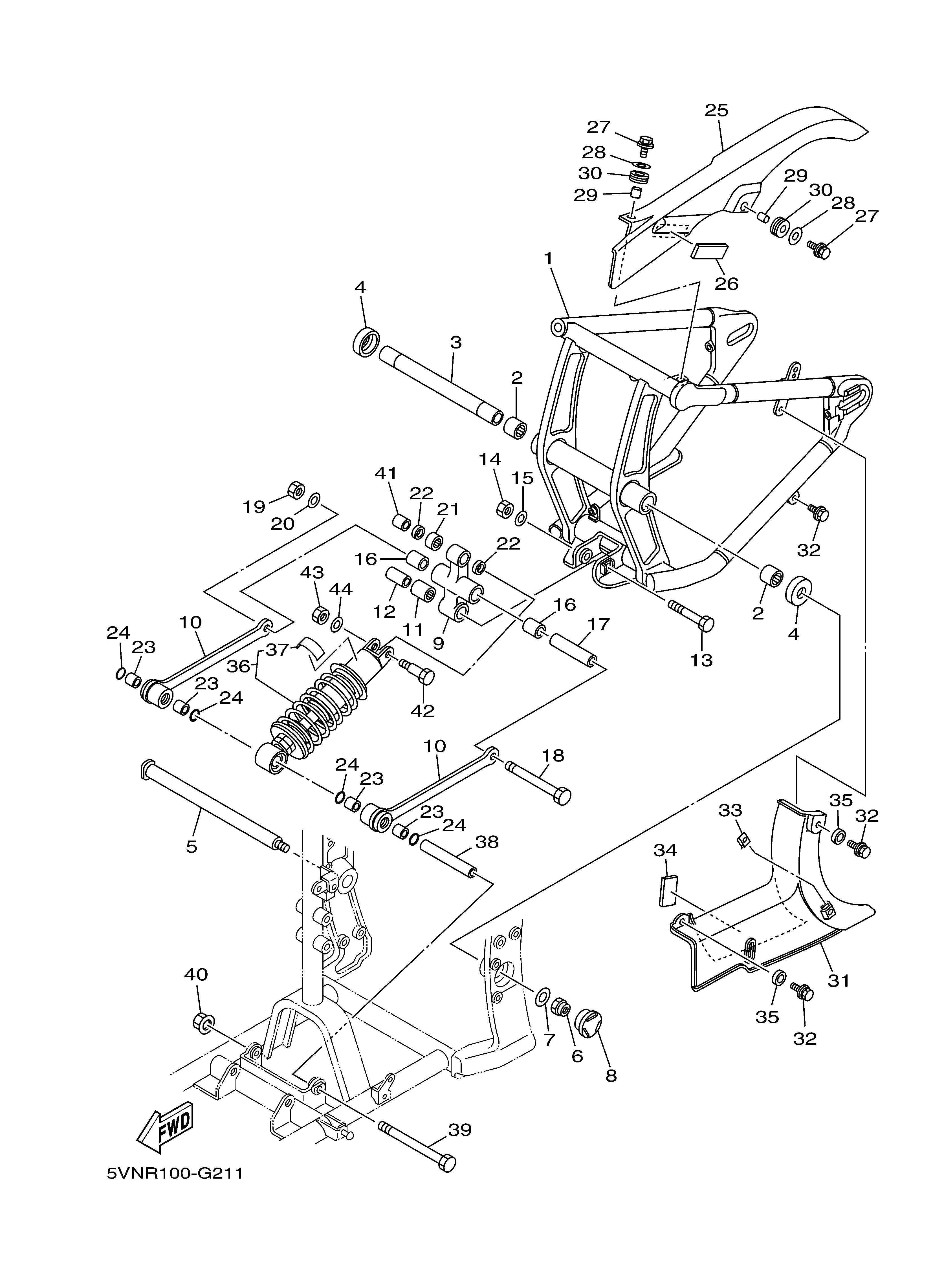 REAR ARM SUSPENSION Despieces