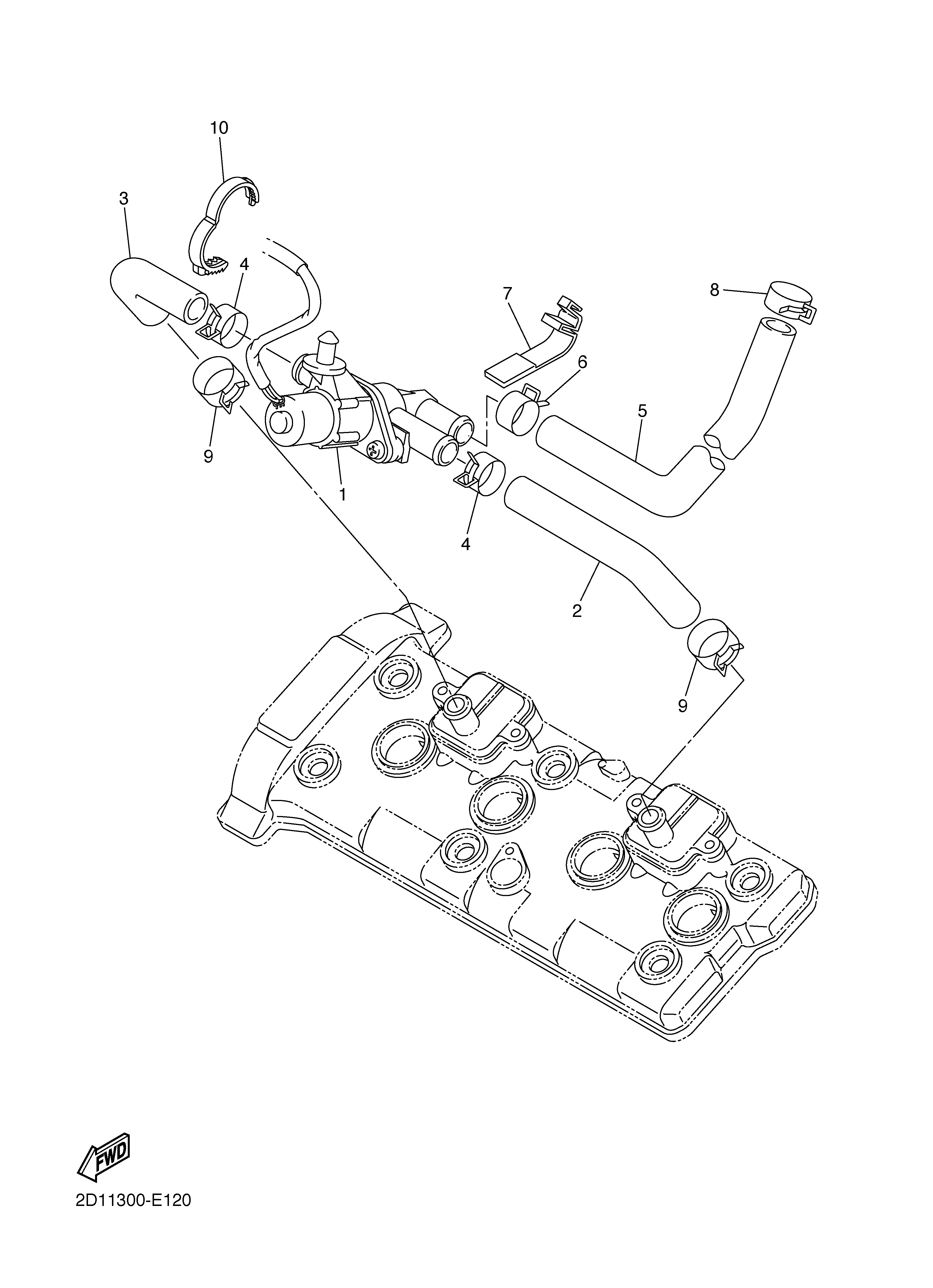 AIR INDUCTION SYSTEM Exploded diagrams