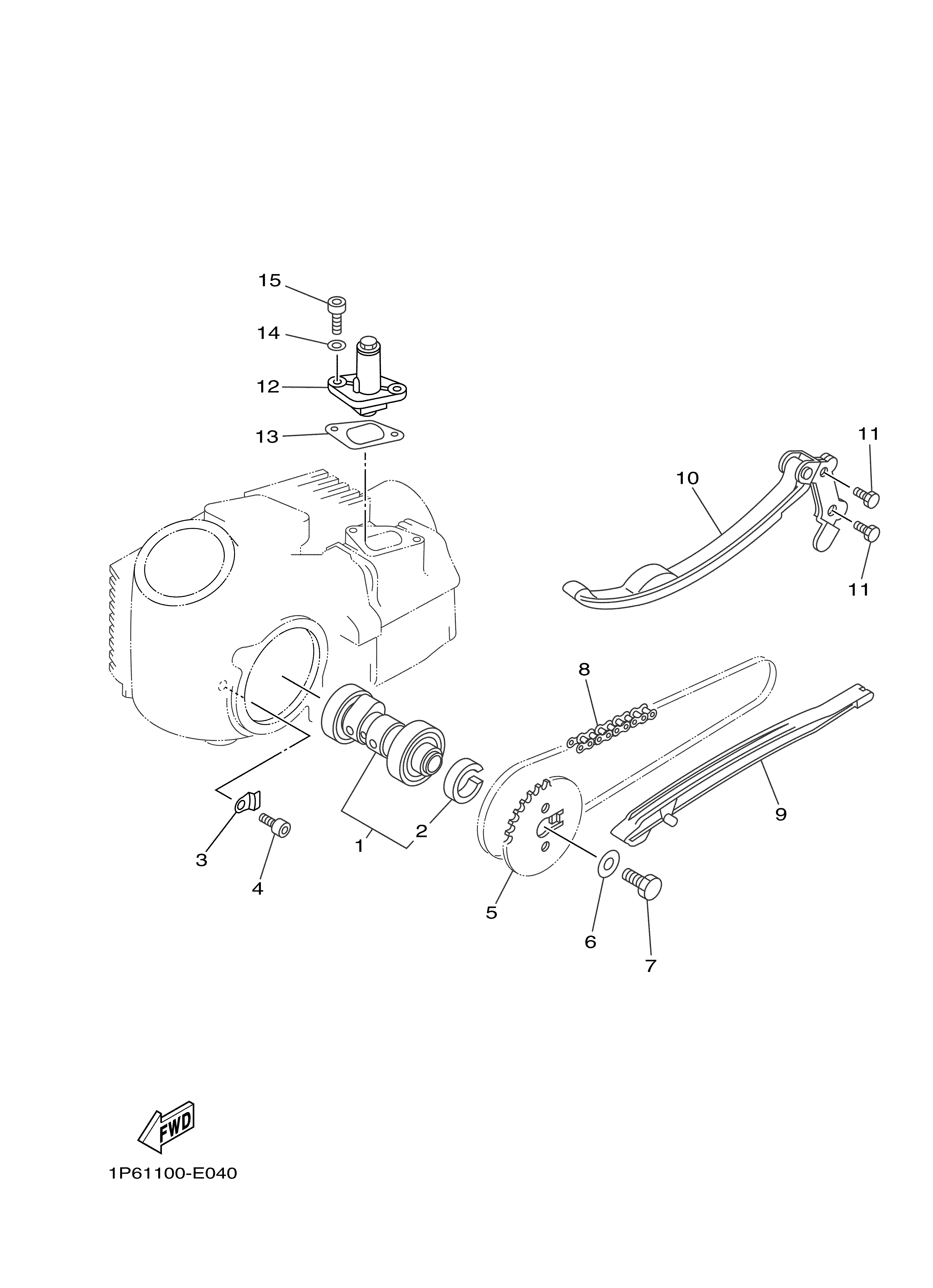 CAMSHAFT CHAIN ภาพแยกชิ้นส่วน