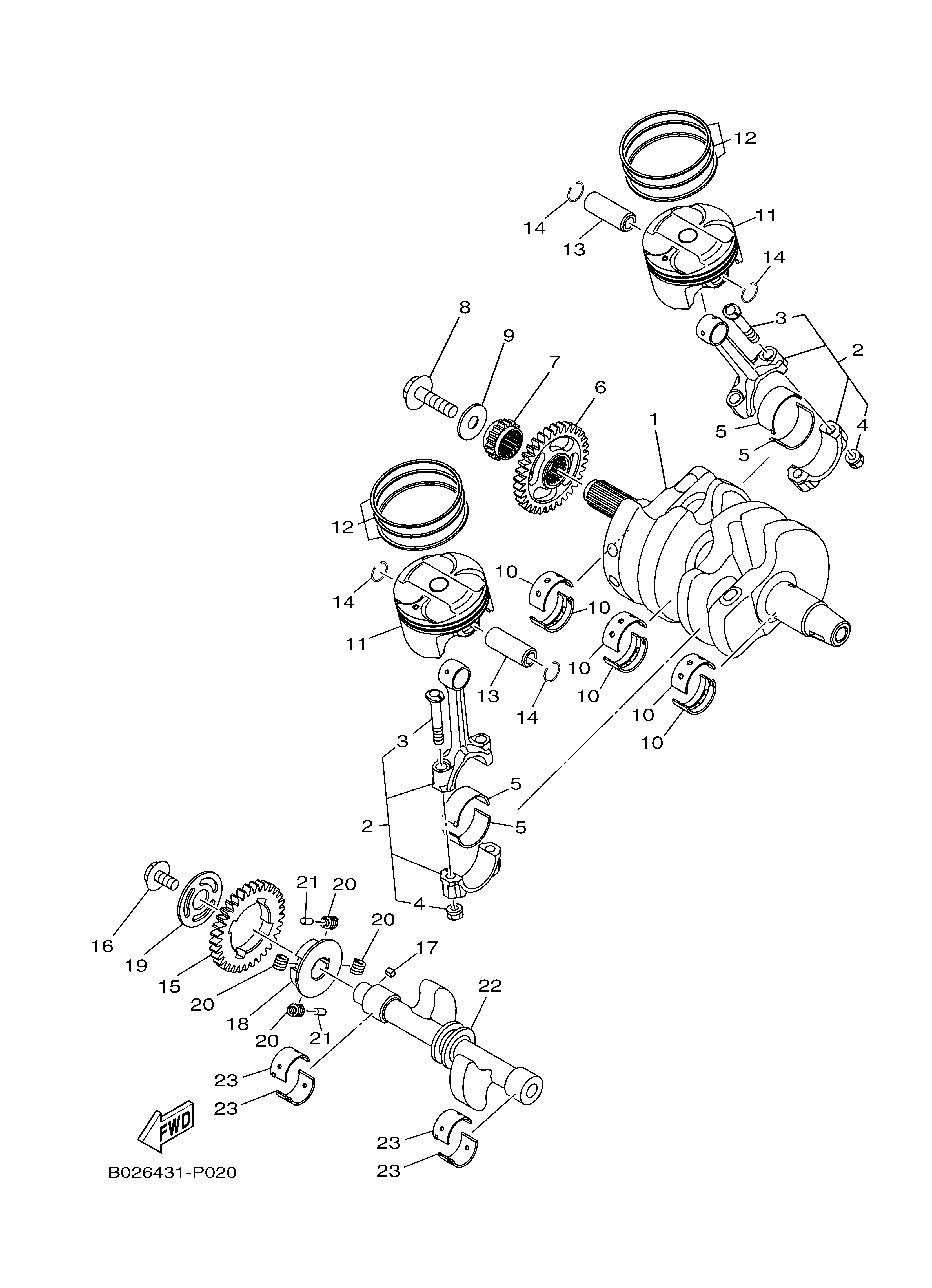 CRANKSHAFT PISTON Despieces