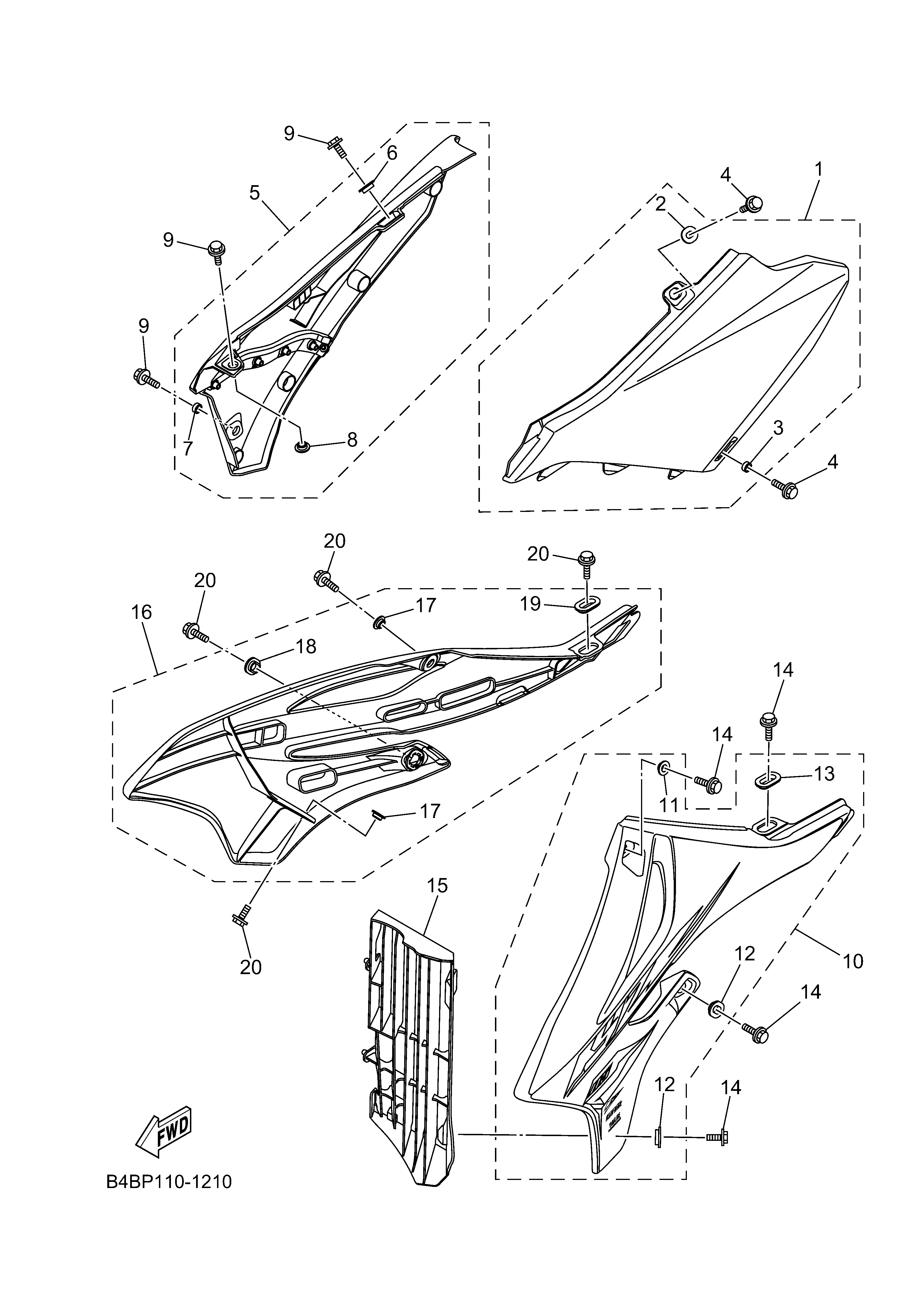 SIDE COVER Despieces