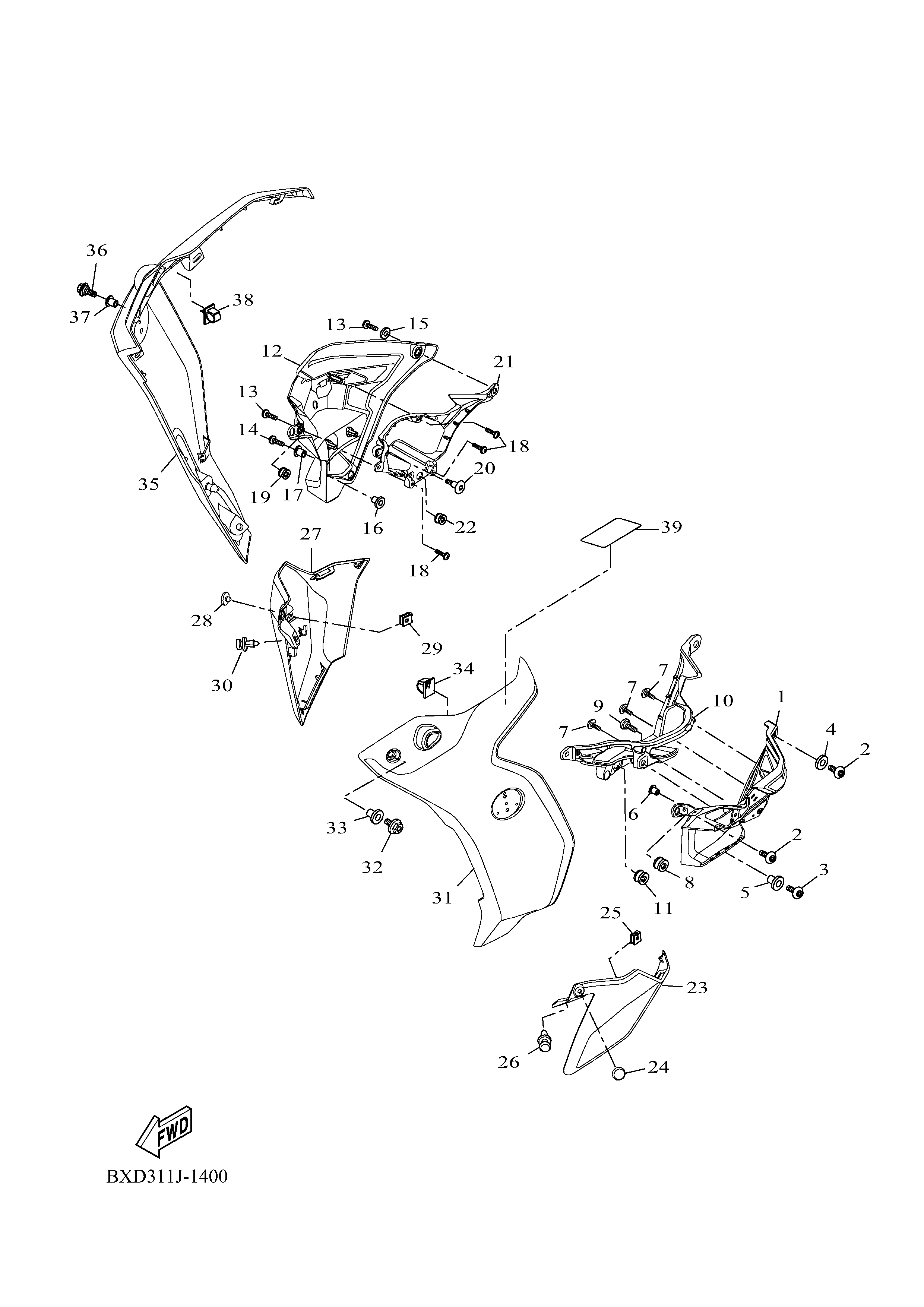 COWLING 2 Diagram terurai