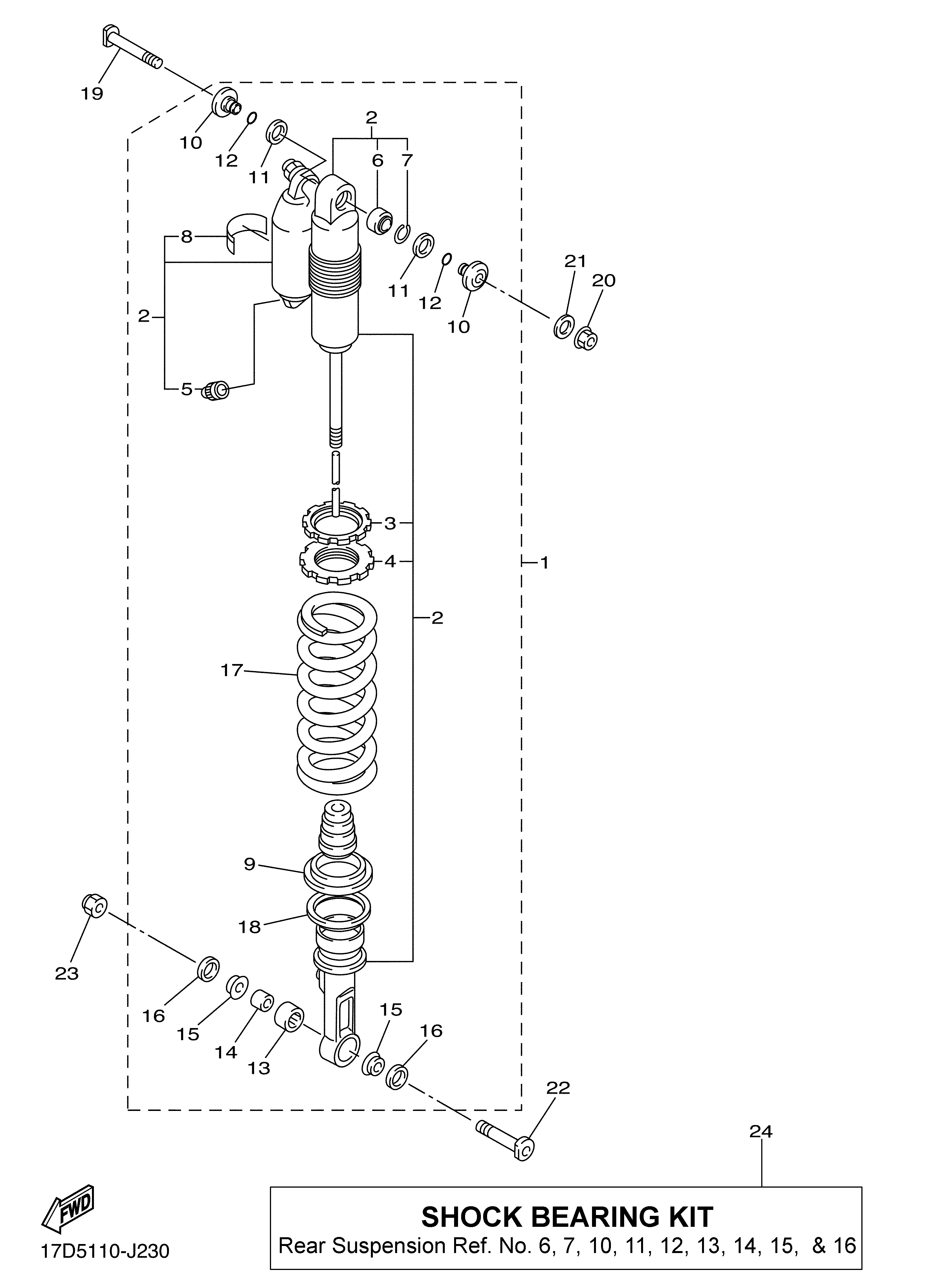 REAR SUSPENSION ภาพแยกชิ้นส่วน