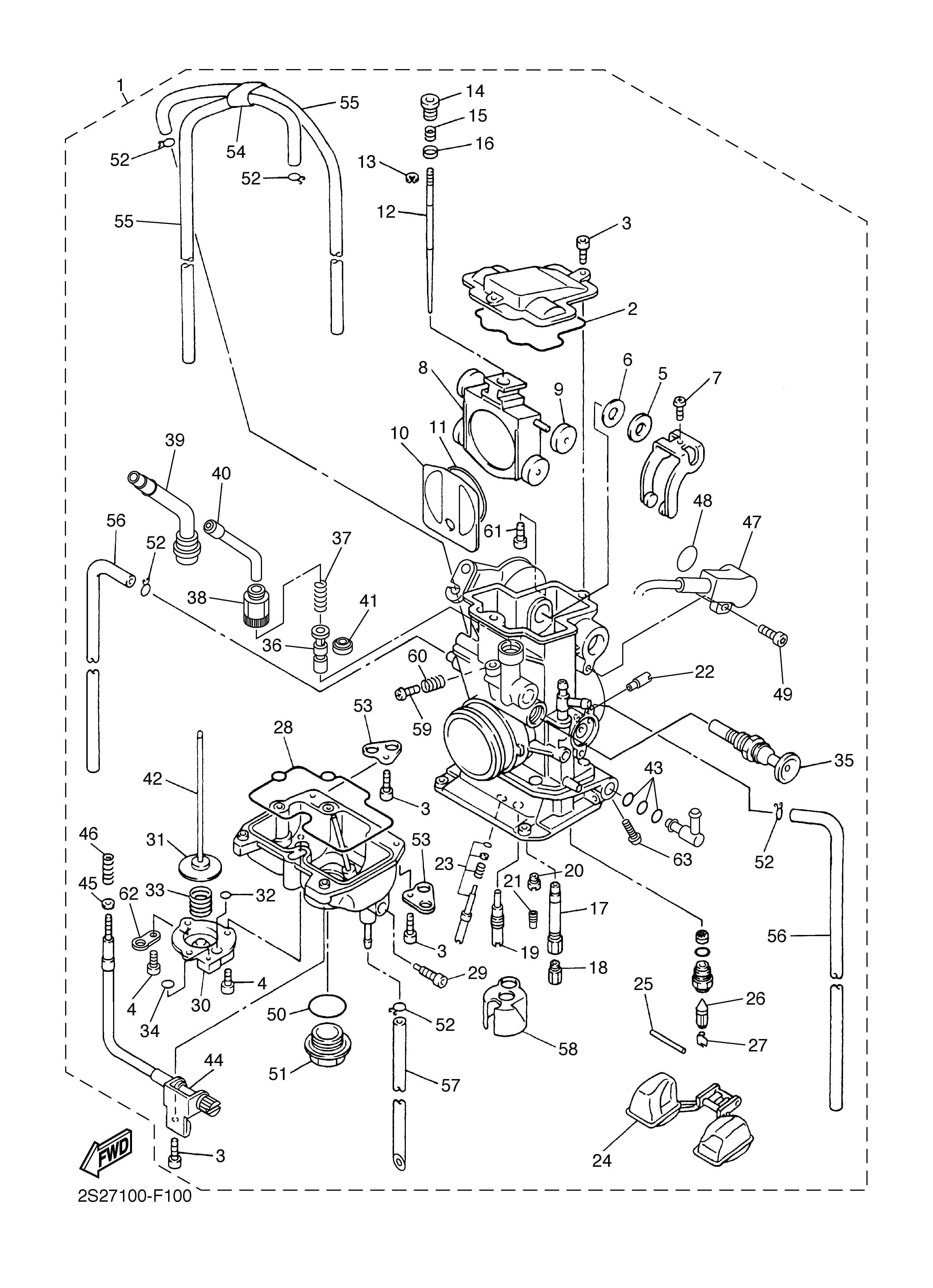 CARBURETOR ภาพแยกชิ้นส่วน