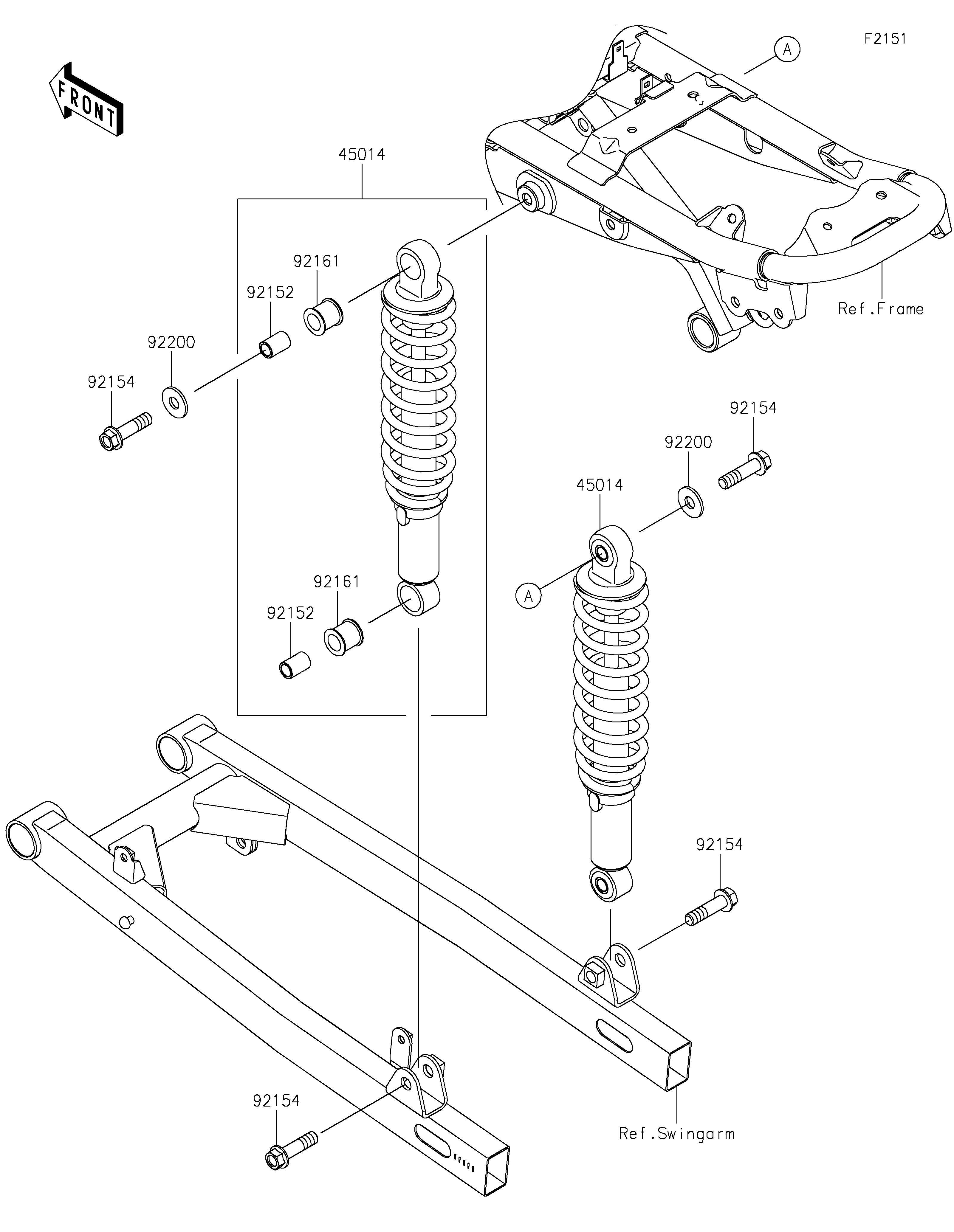 Suspension/Shock Absorber ภาพแยกชิ้นส่วน