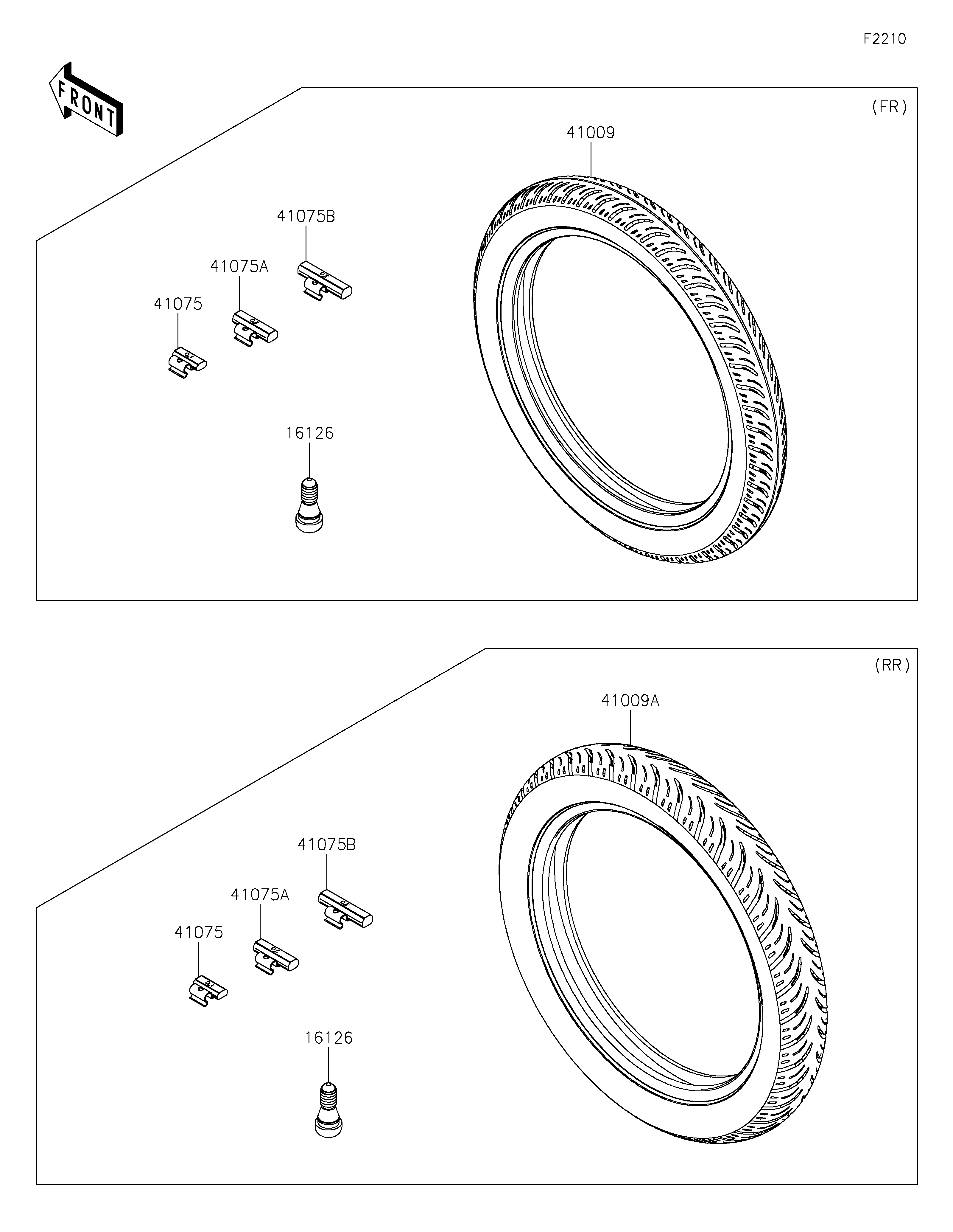 Tires ภาพแยกชิ้นส่วน