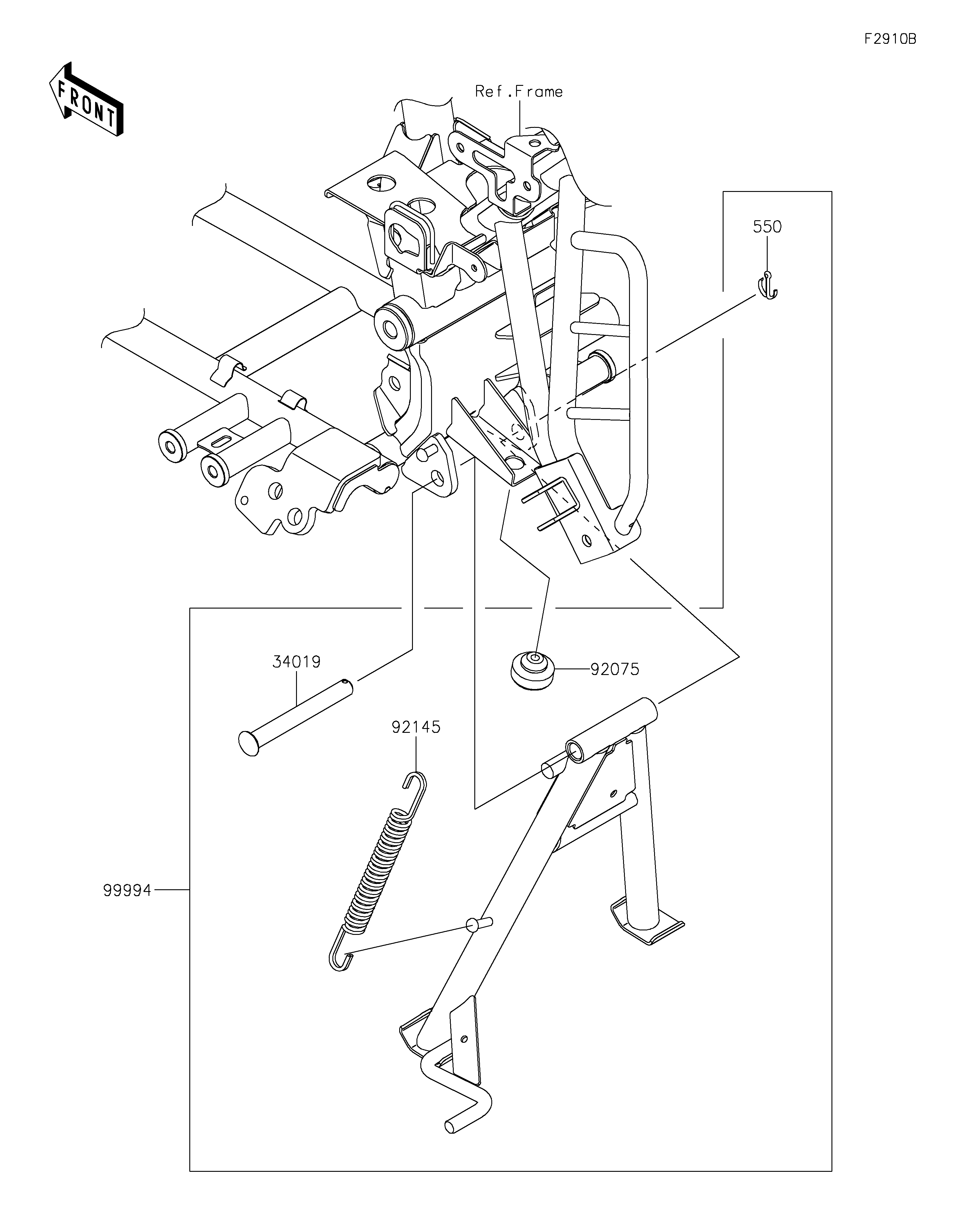 Accessory(Center Stand) ภาพแยกชิ้นส่วน