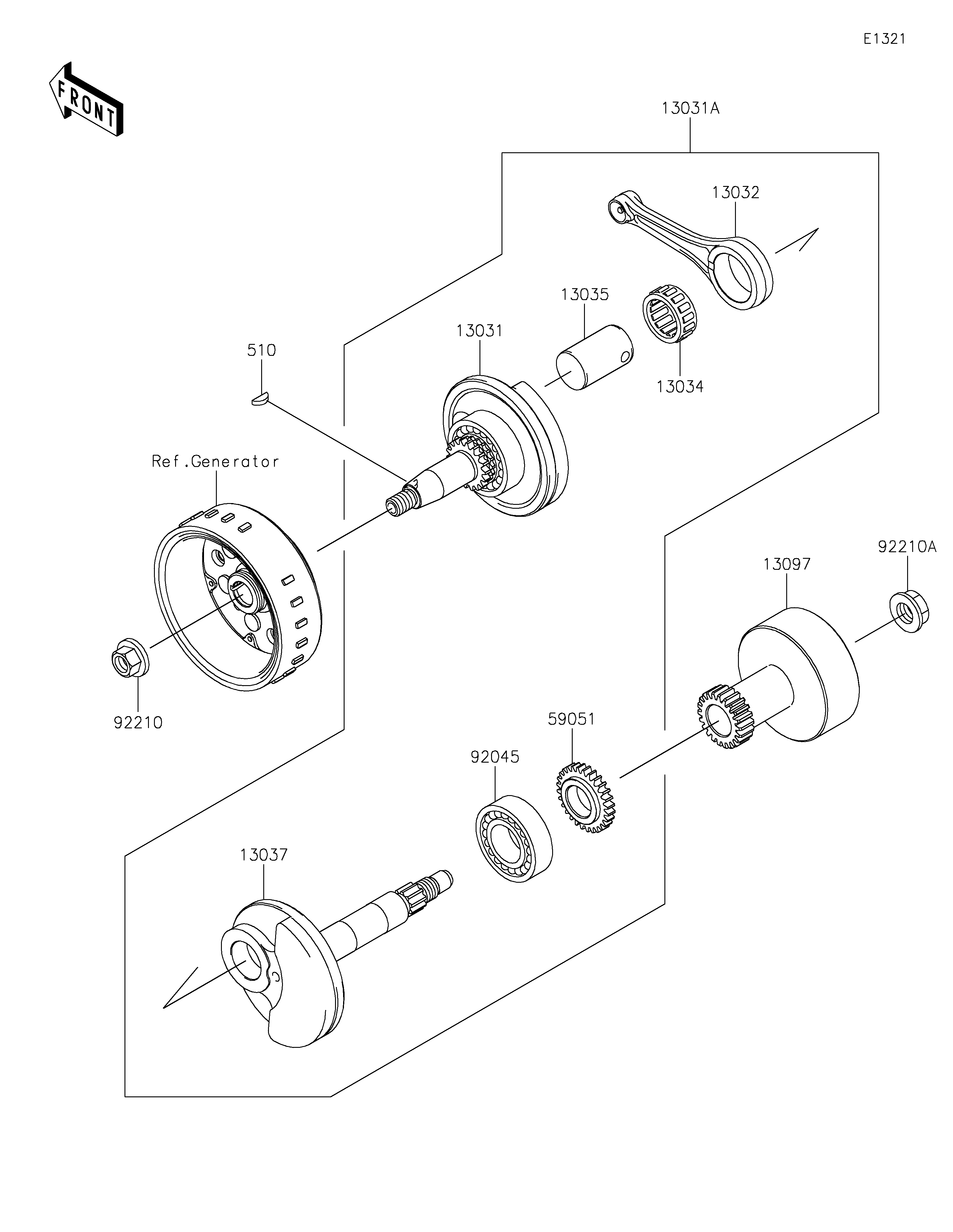 Crankshaft Diagram terurai