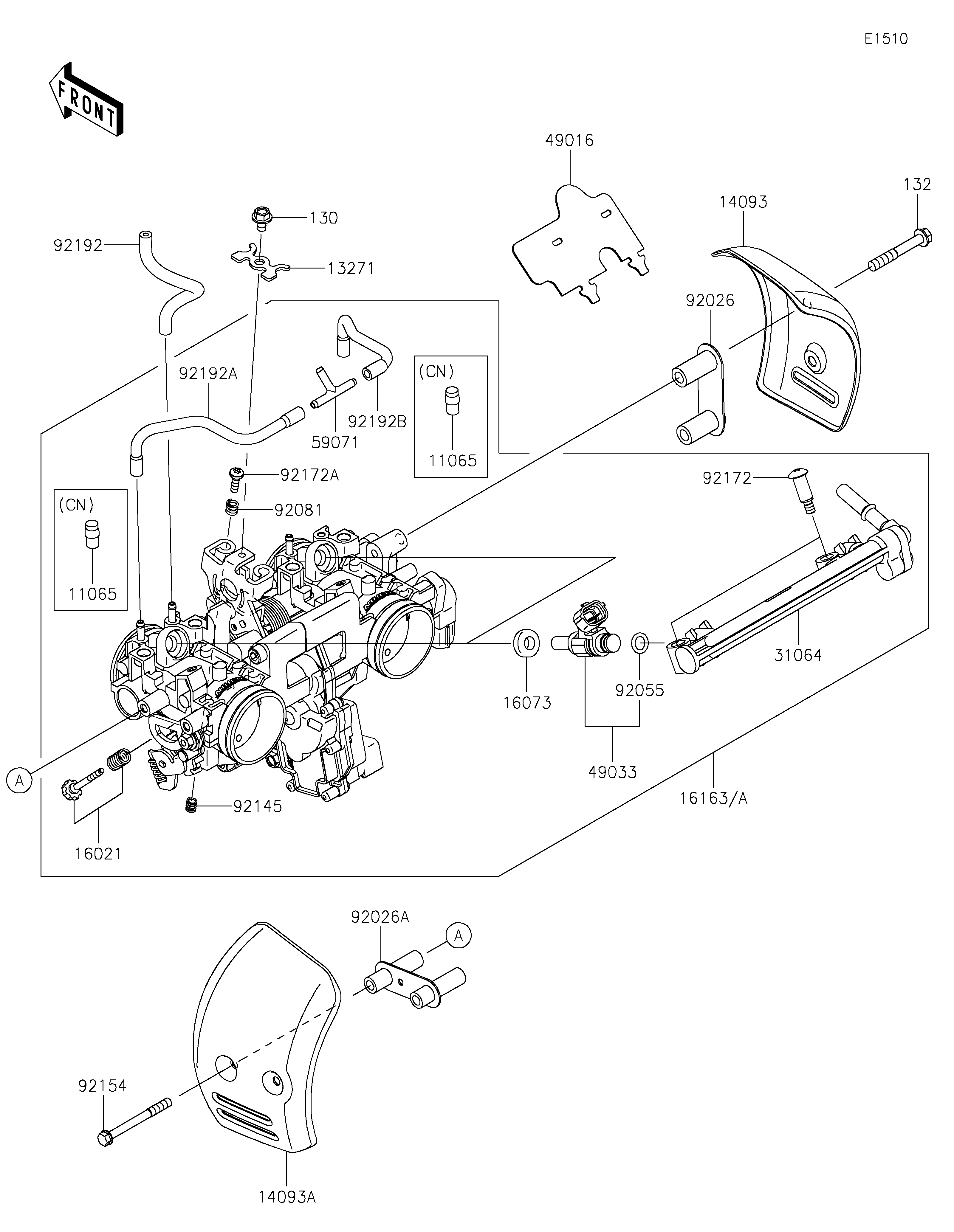 Throttle ภาพแยกชิ้นส่วน