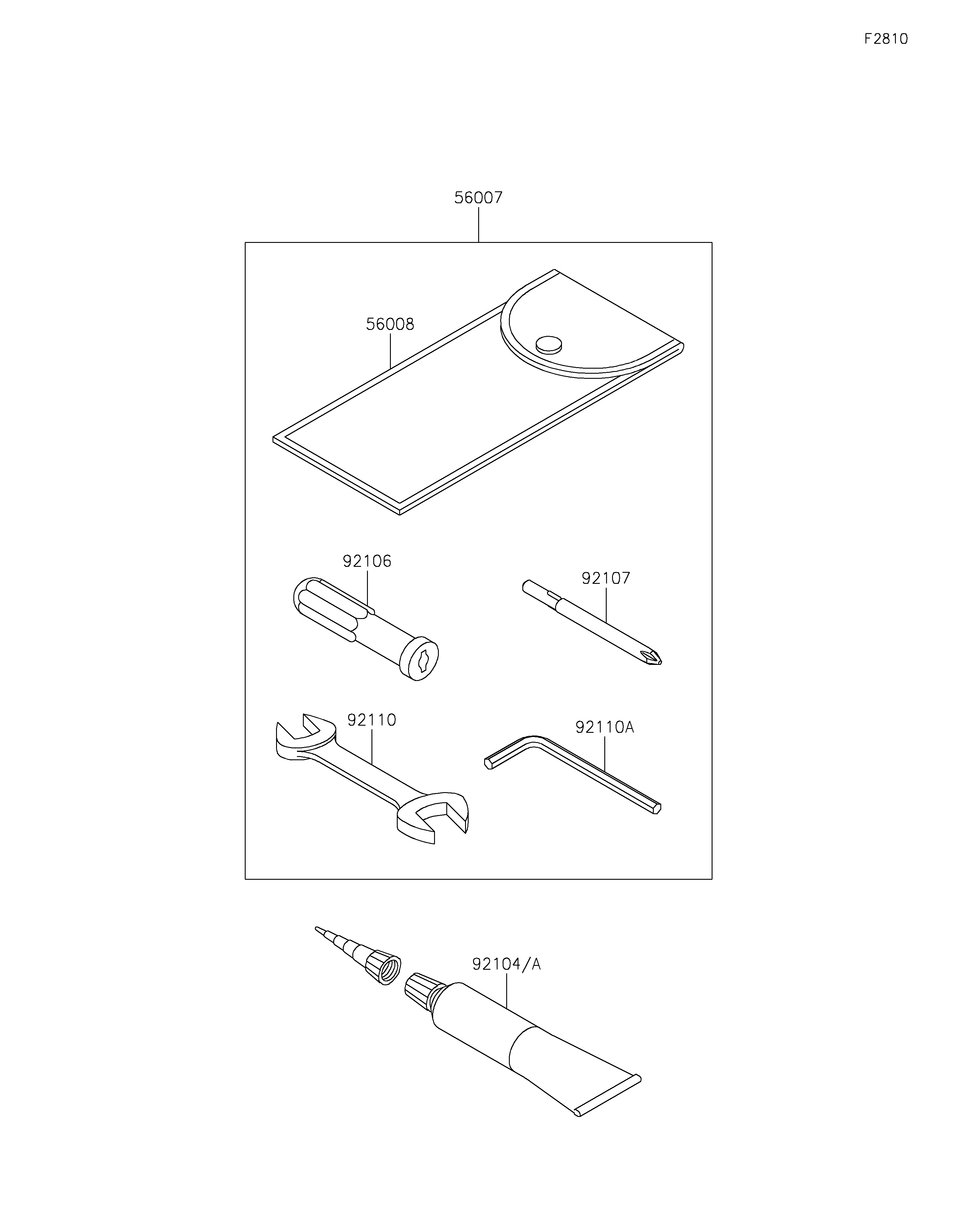 Owner's Tools ภาพแยกชิ้นส่วน