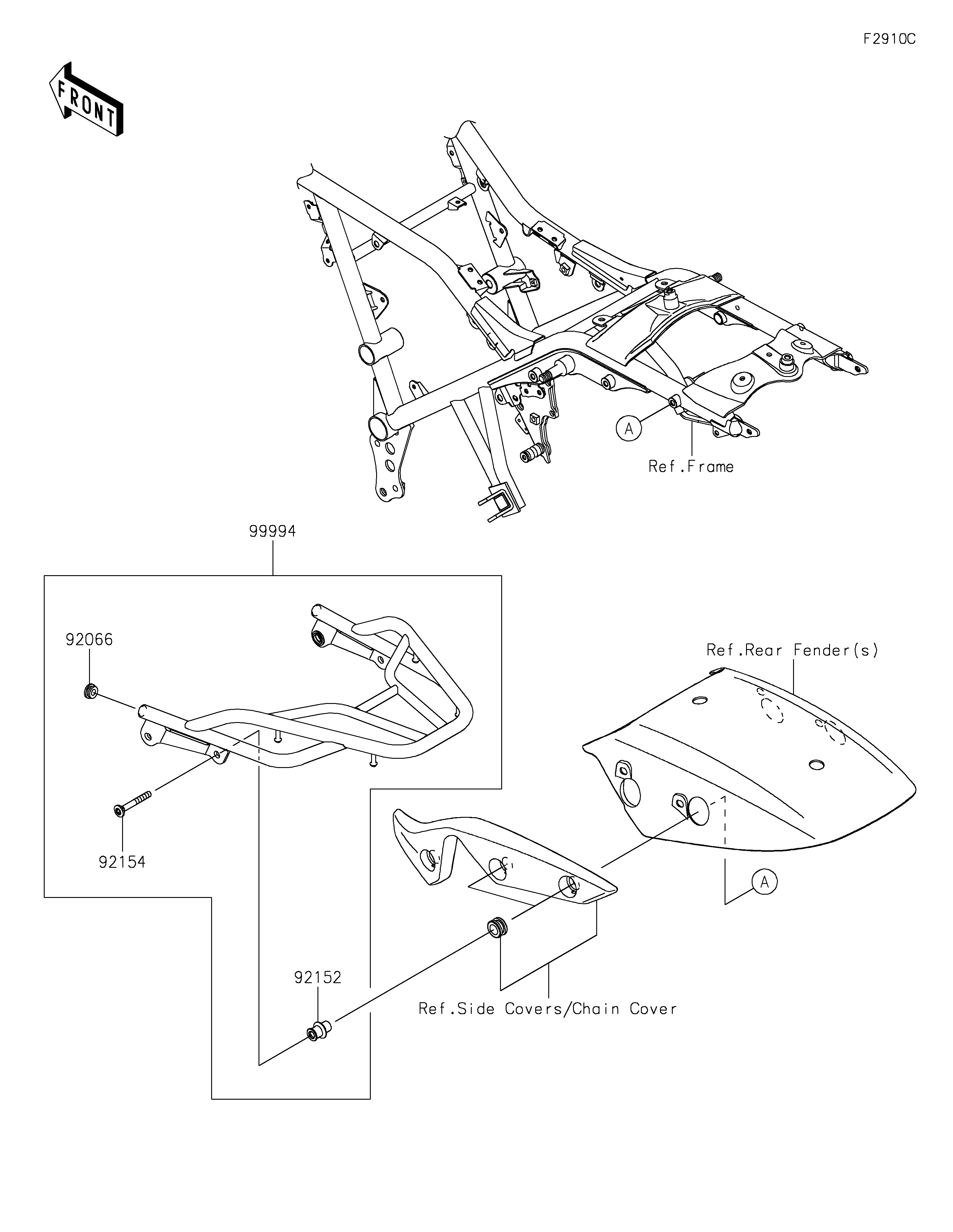Accessory(Rear Carrier) Vistas explodidas