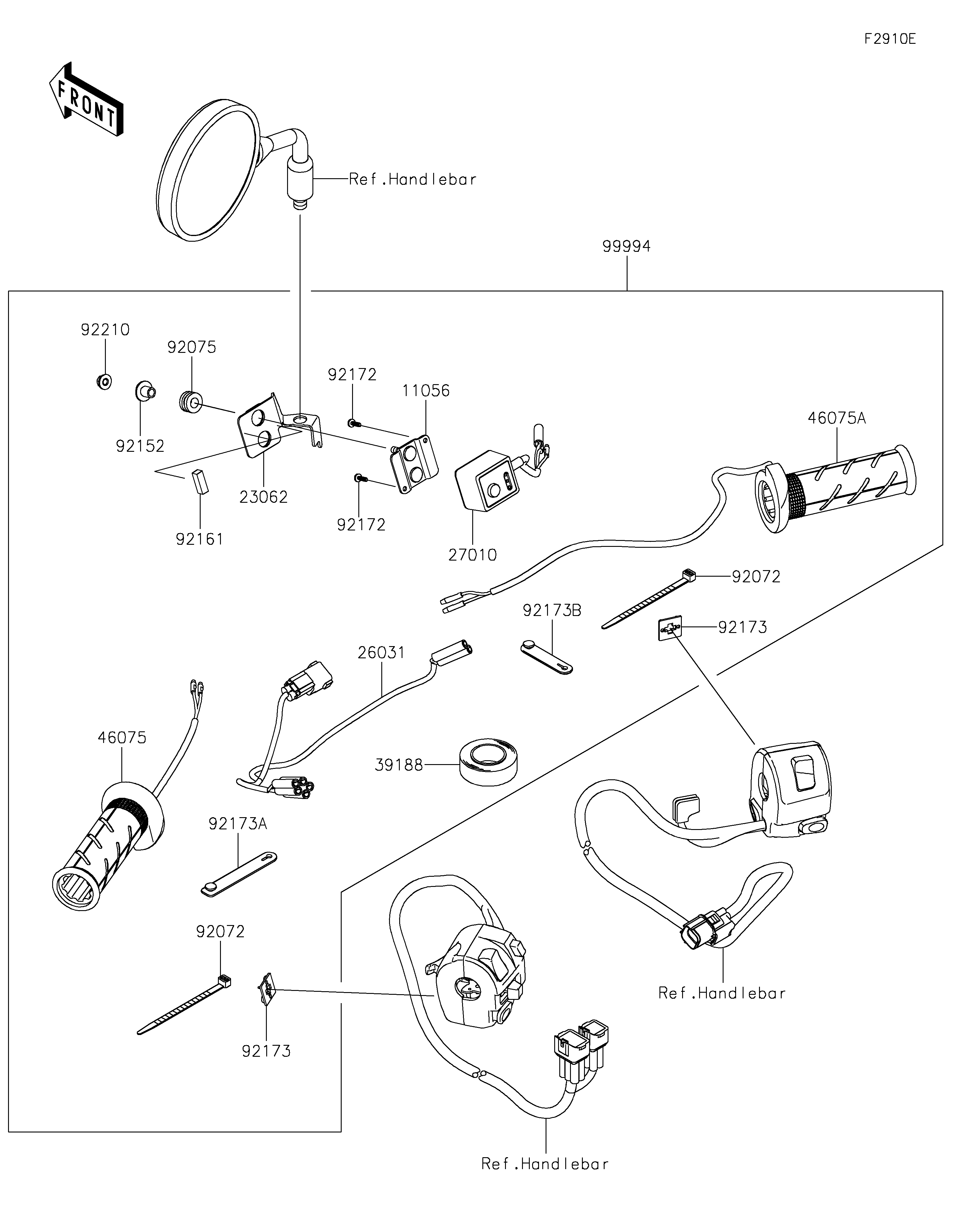 Accessory(Grip Heater) ภาพแยกชิ้นส่วน