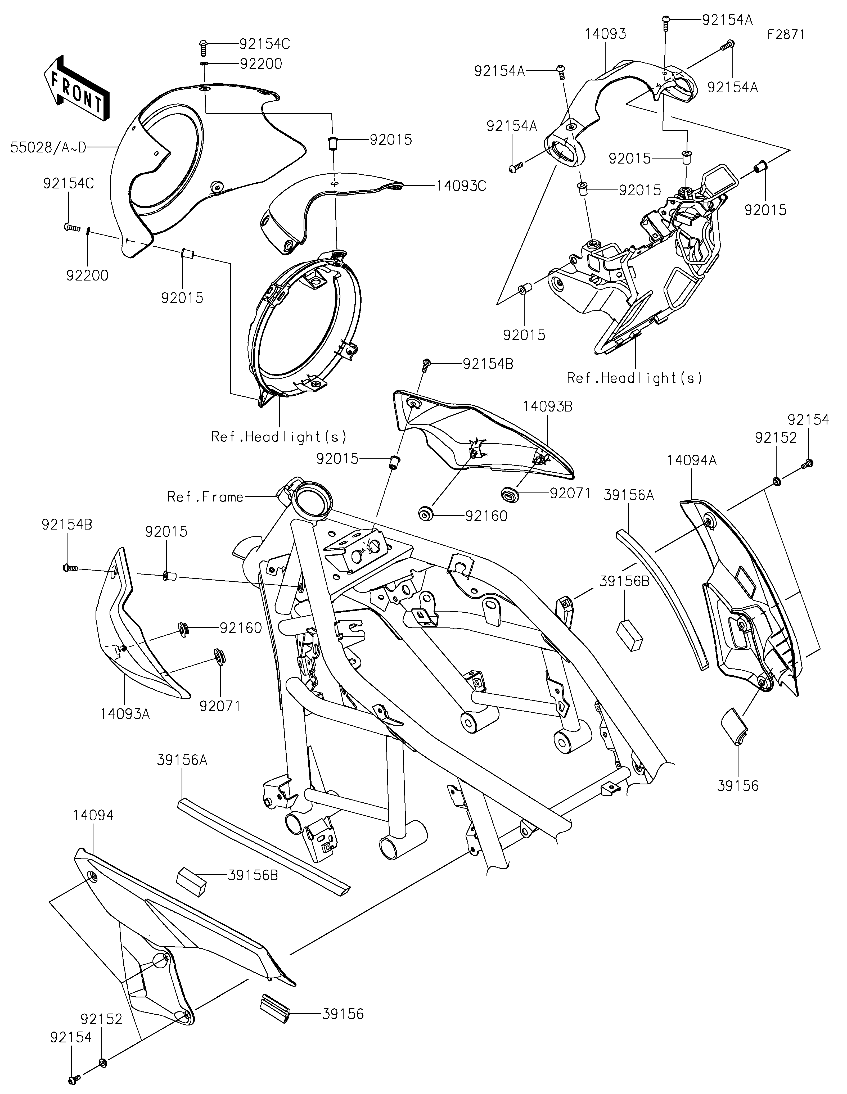 Cowling Sơ đồ tách chi tiết