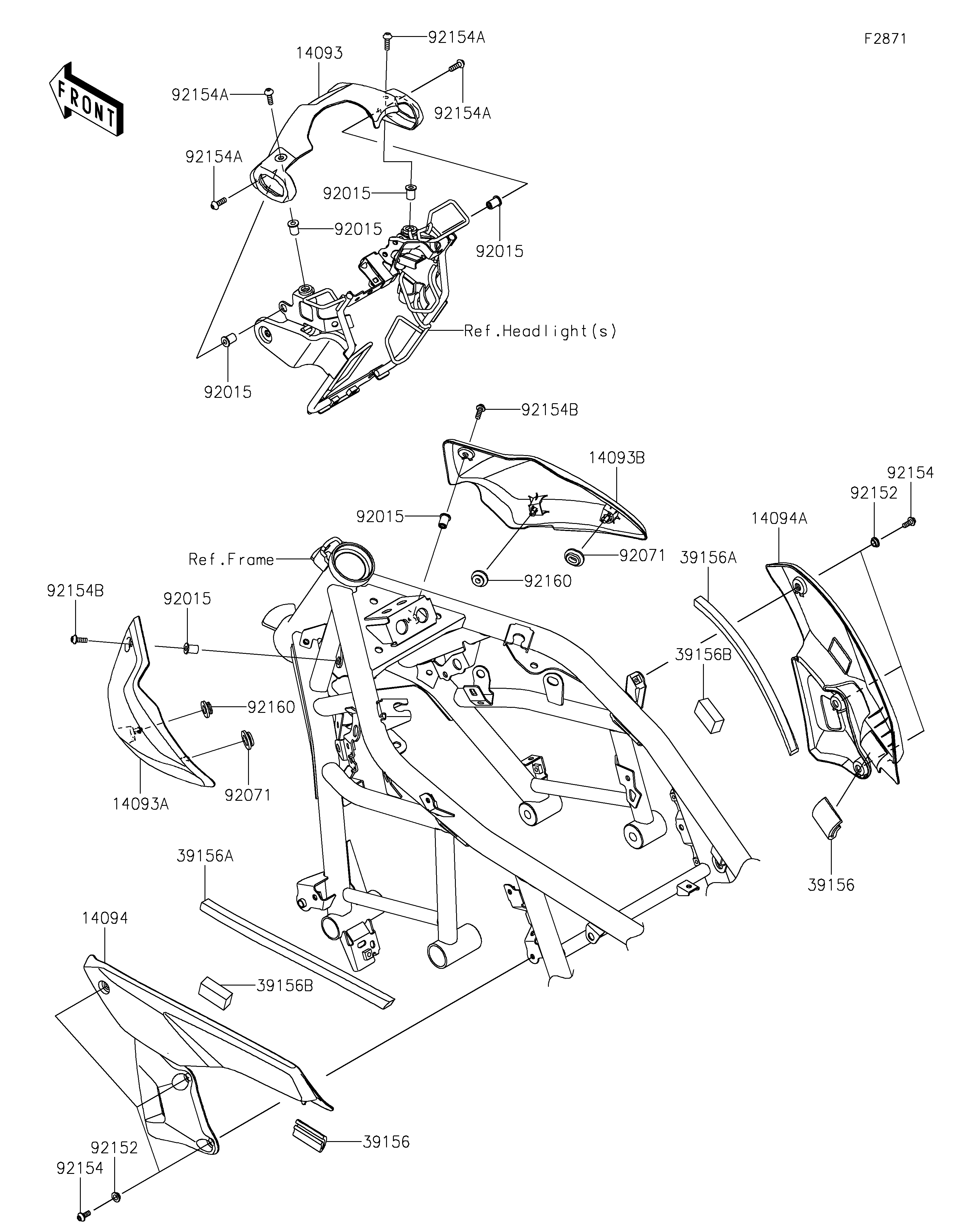 Cowling Exploded diagrams