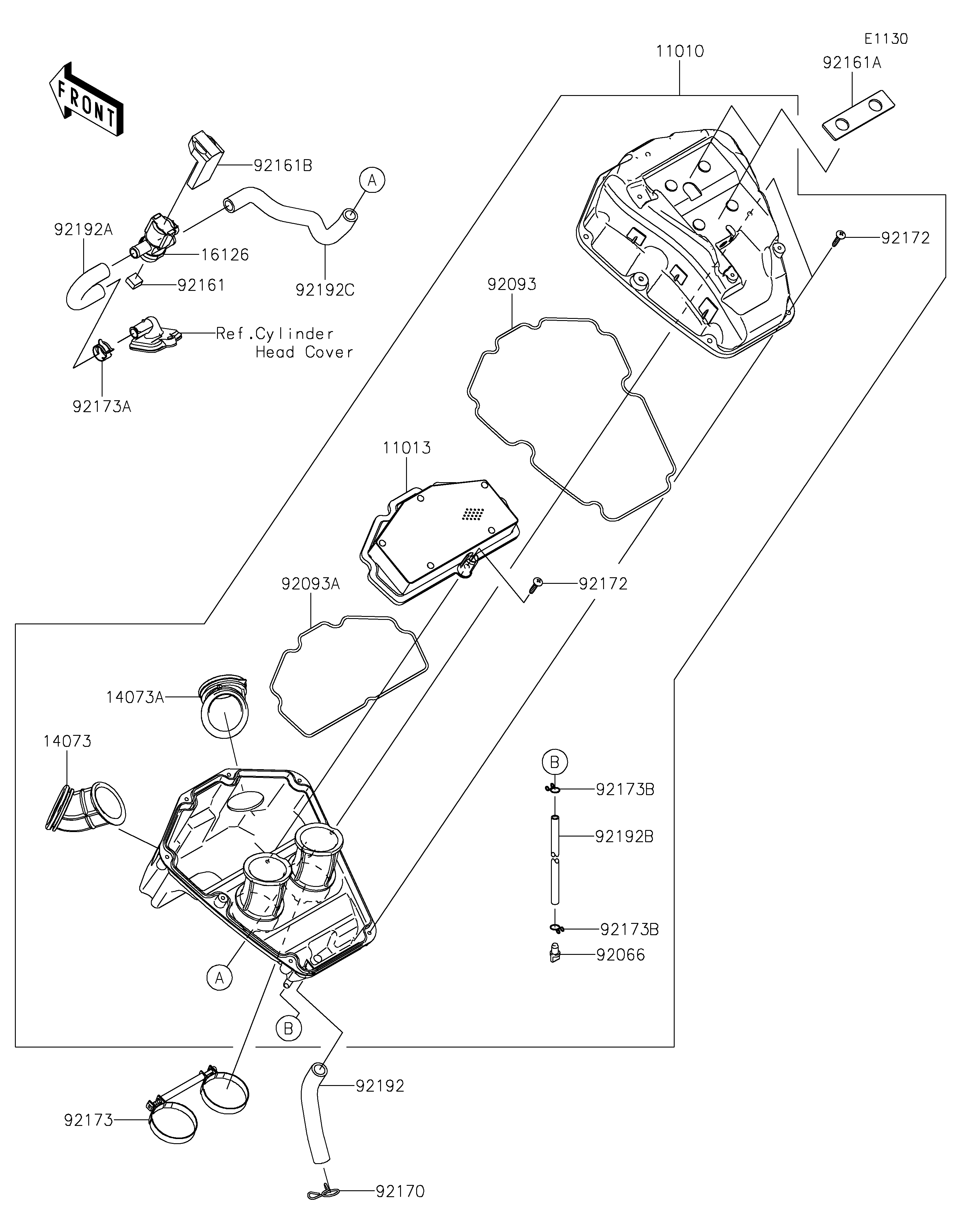Air Cleaner ภาพแยกชิ้นส่วน