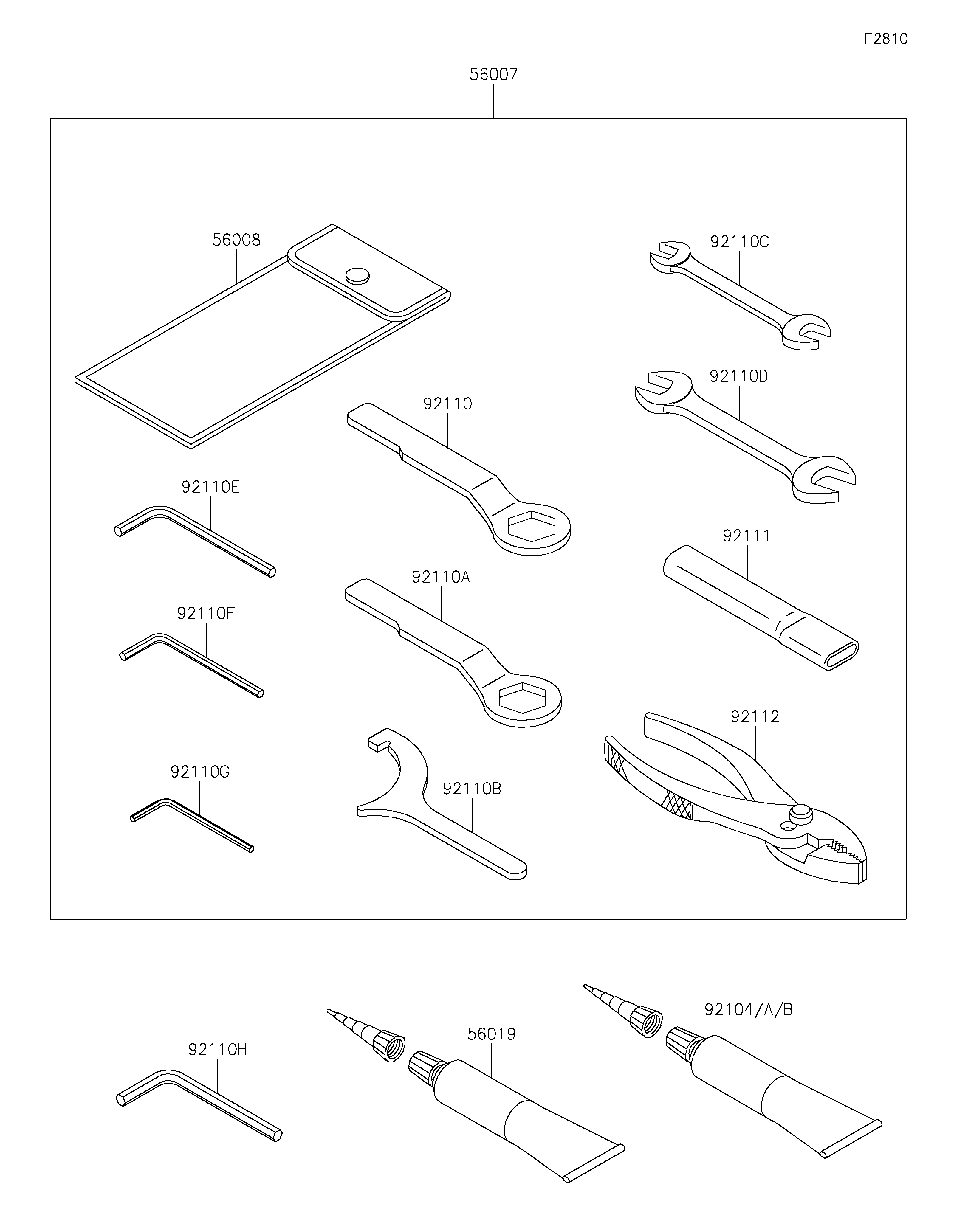 Owner's Tools ภาพแยกชิ้นส่วน